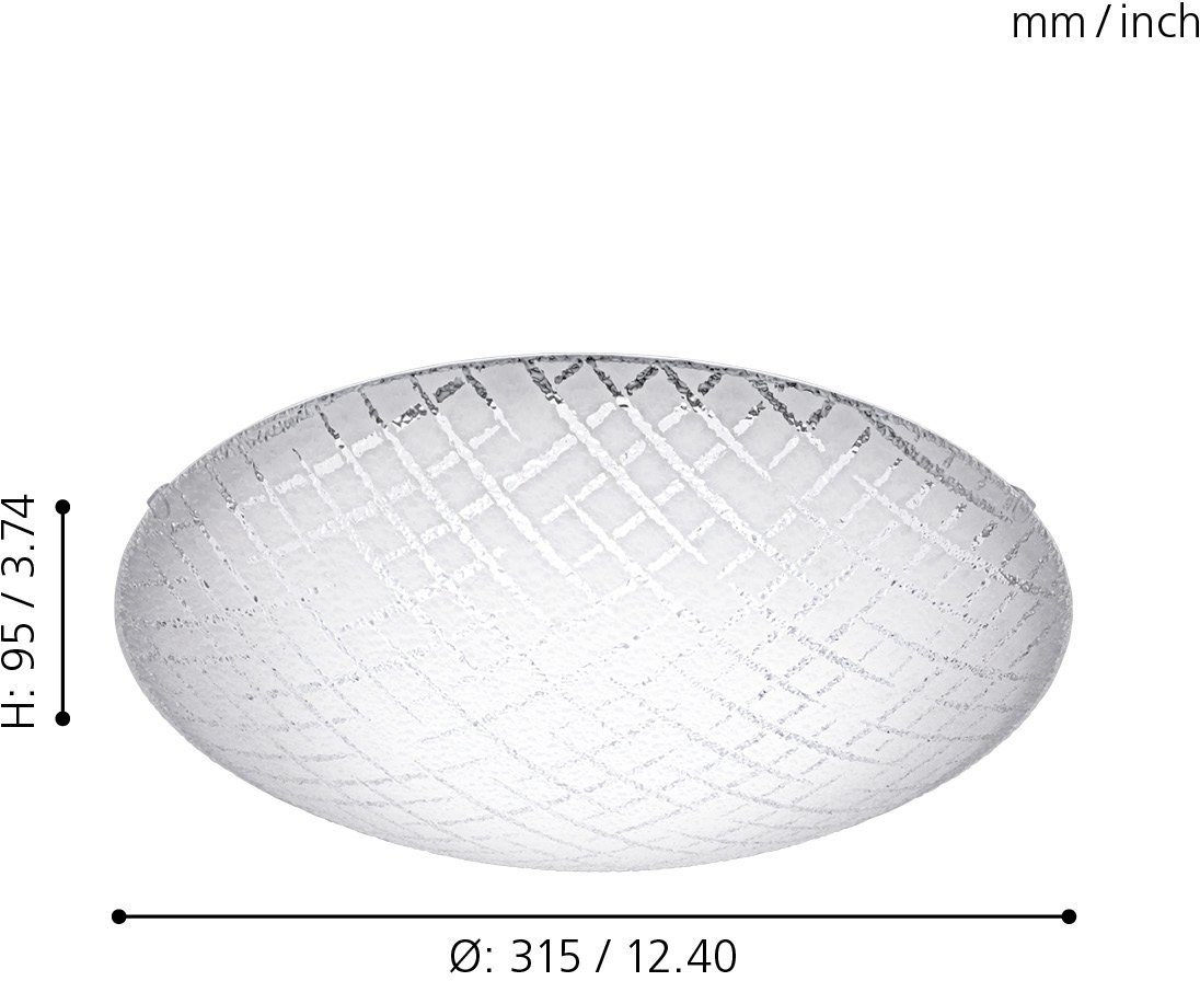 tauschbar EGLO Deckenleuchte integriert, fest 1, Warmweiß, LED LED RICONTO