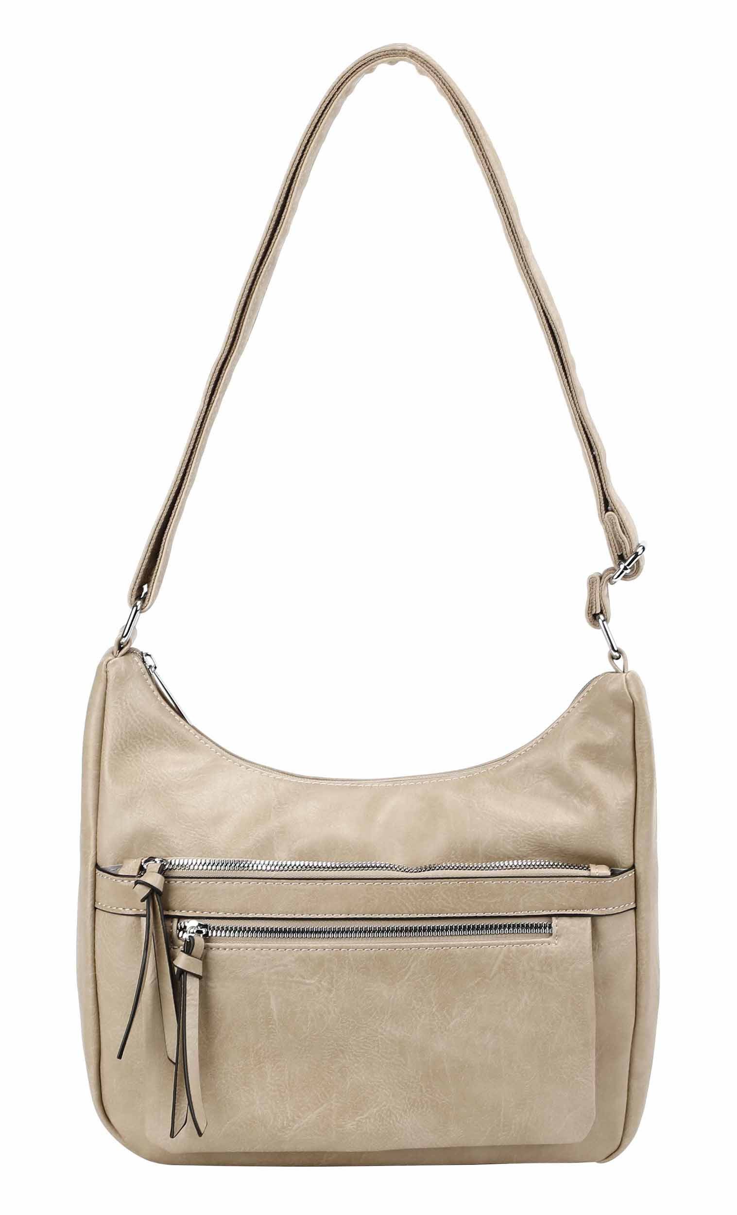 ITALYSHOP24 Schultertasche Damen Tasche Shopper Umhängetasche Crossbody Han günstig online kaufen