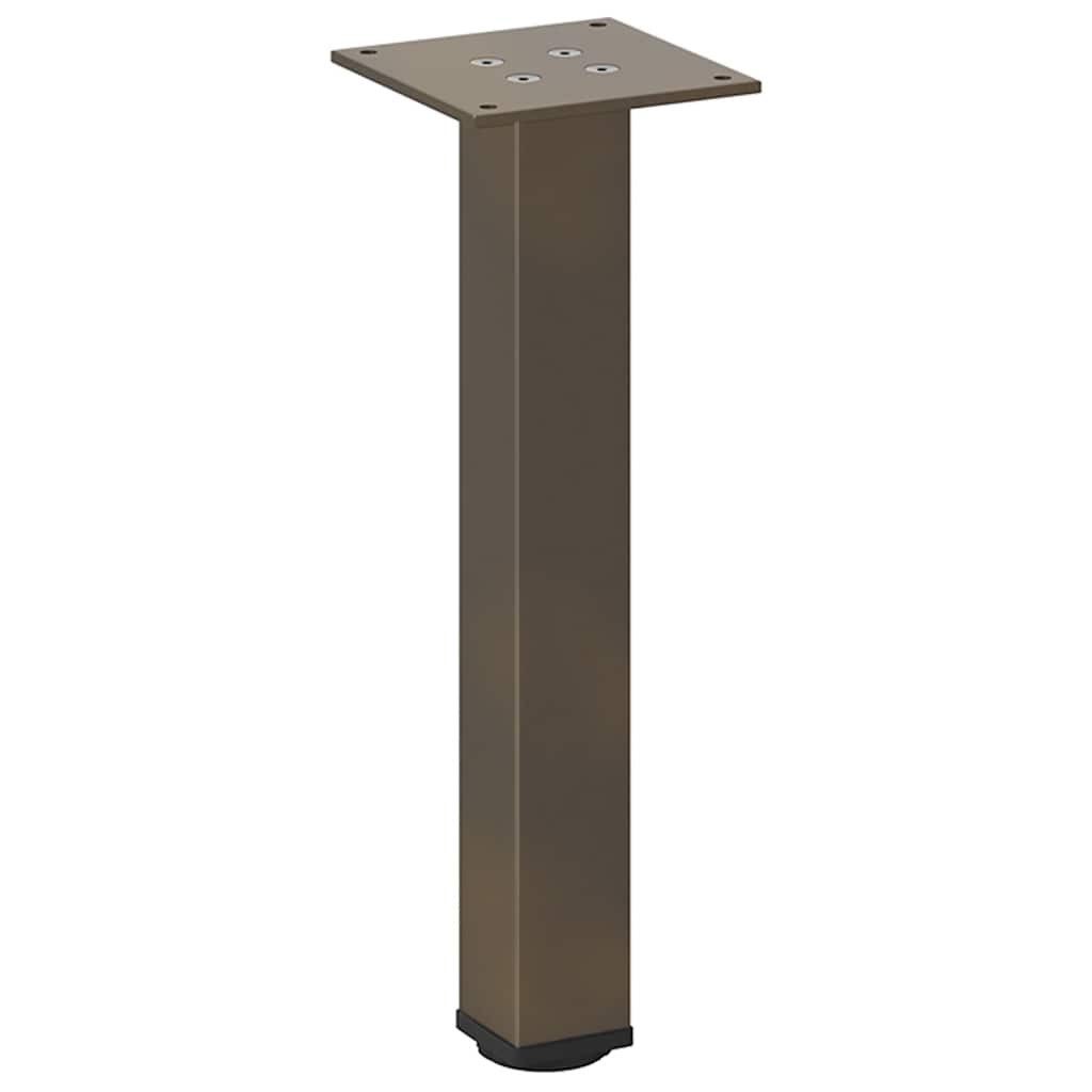 vidaXL Tischbein Couchtischbeine 4 Stk. Naturstahl 42-44 cm Stahl