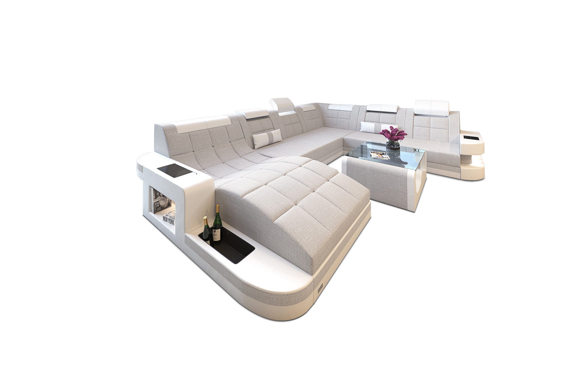 Sofa Dreams Wohnlandschaft Wave XXL Strukturstoff, günstig online kaufen