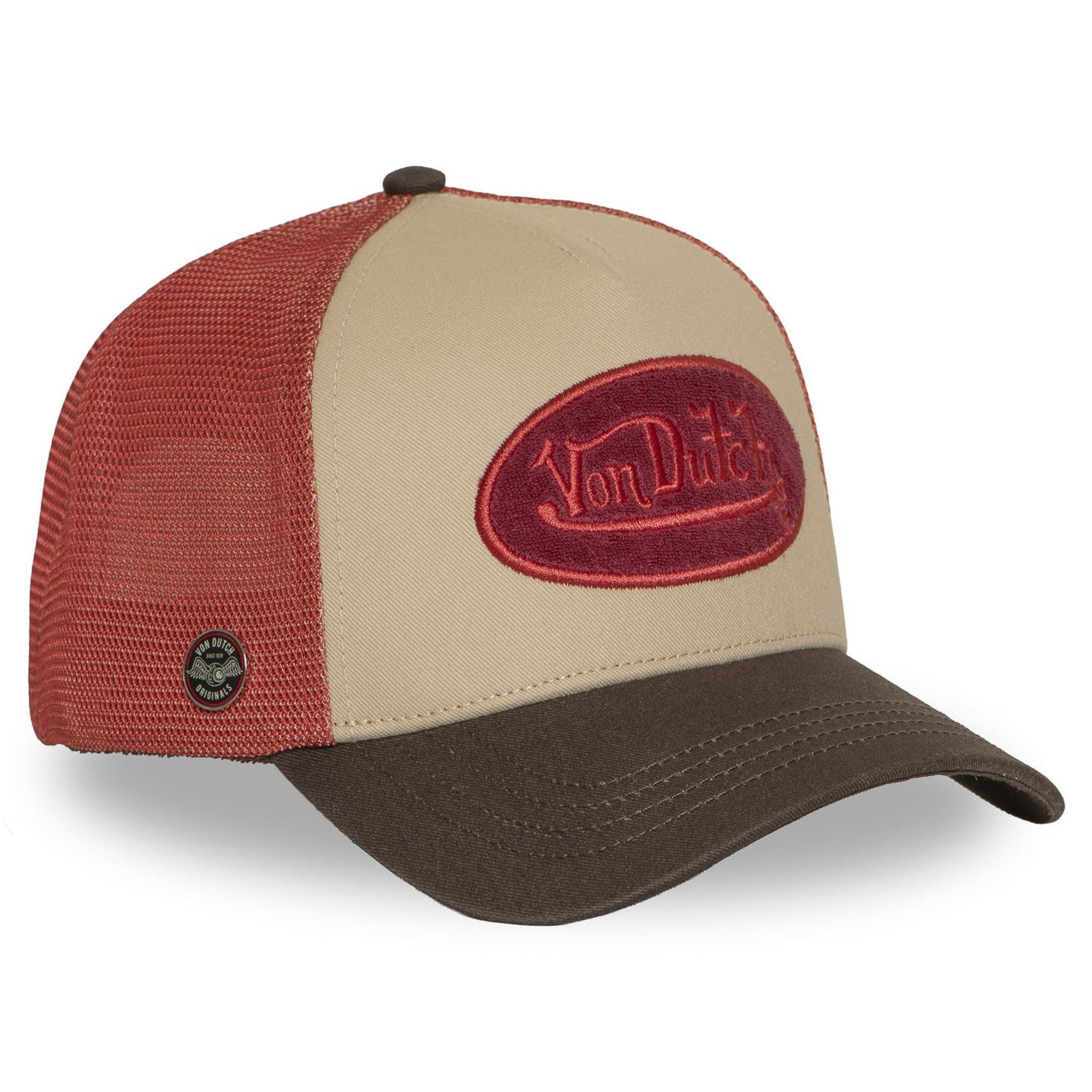 Von Dutch Trucker Cap Von Dutch Originals Trucker Cap - CALIFORNIA TERRY PATCH Mesh (Basecap, Basecap, Meshcap, Trucker Kappe)