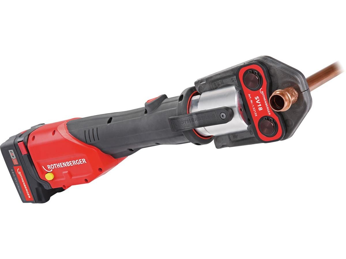 Rothenberger Werkstattpresse ROMAX 4000 Grundgerät, 2-tlg., im Koffer, ohne Akku und Ladegerät