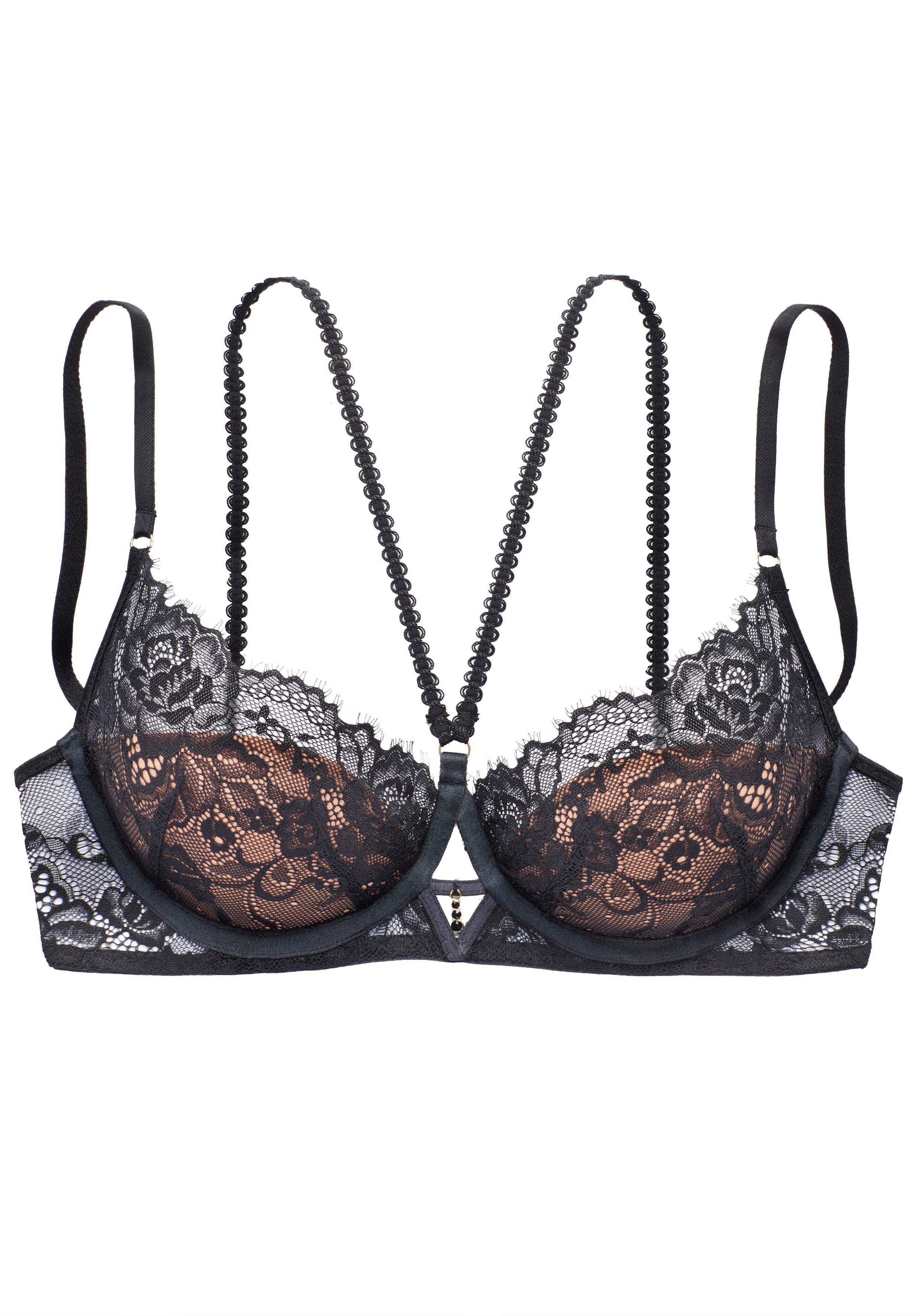 LASCANA Push-up-BH Samara mit verführerischem Zierbändchen und Cut-Out, sexy Dessous, Amira. € 49,99