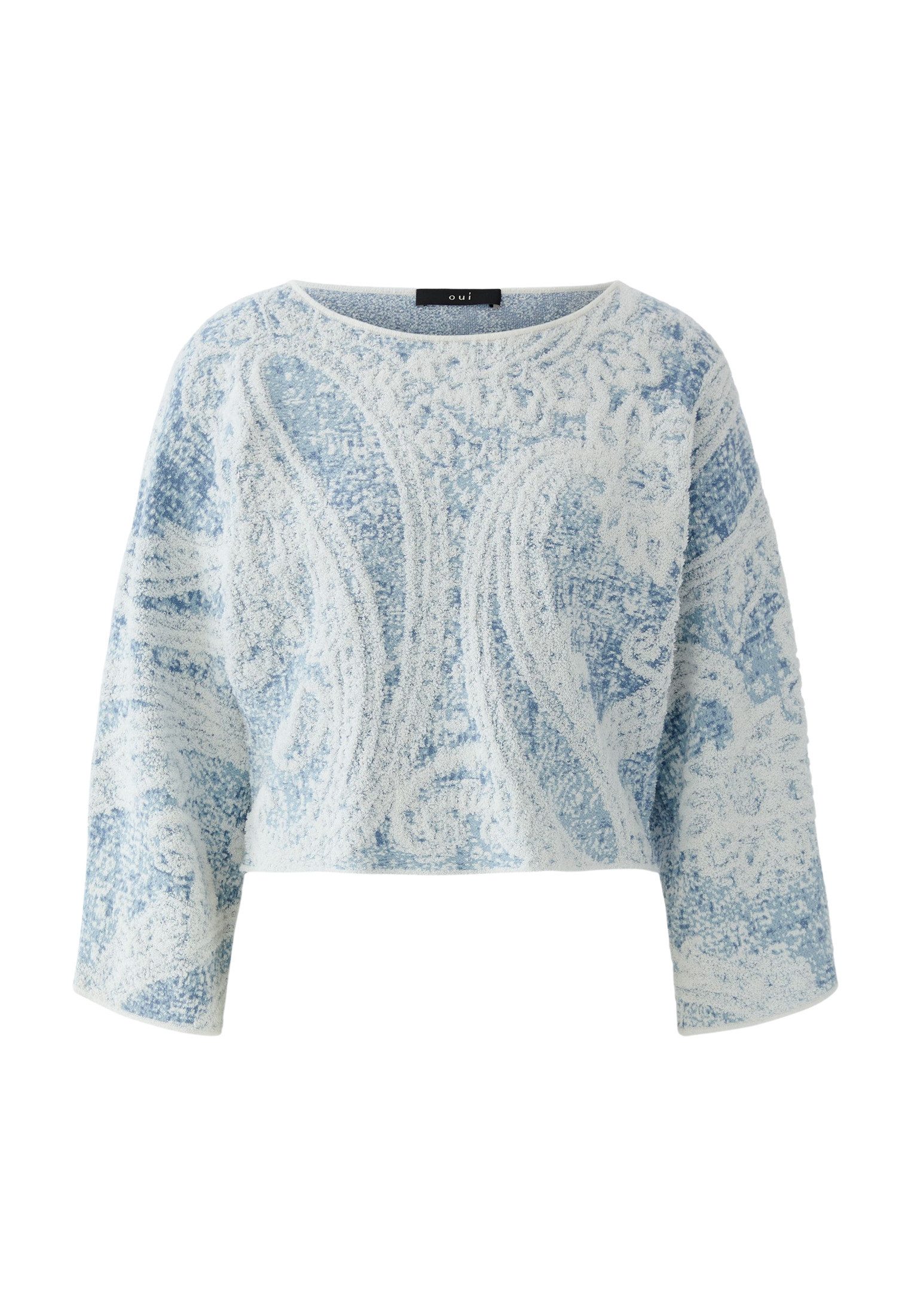 Oui Rundhalspullover