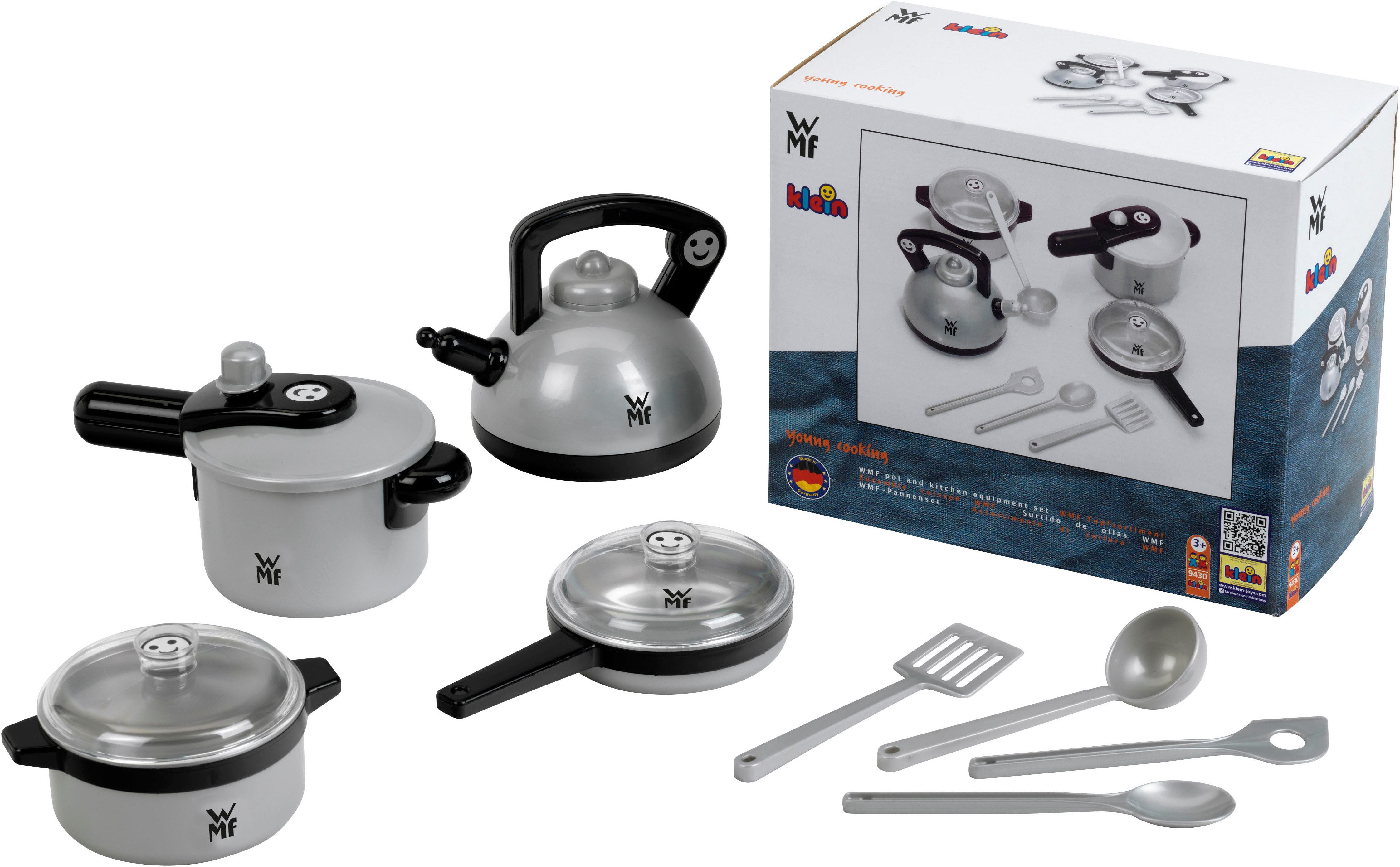 Klein Kinder-Küchenset WMF-Topfsortiment, Made in Germany