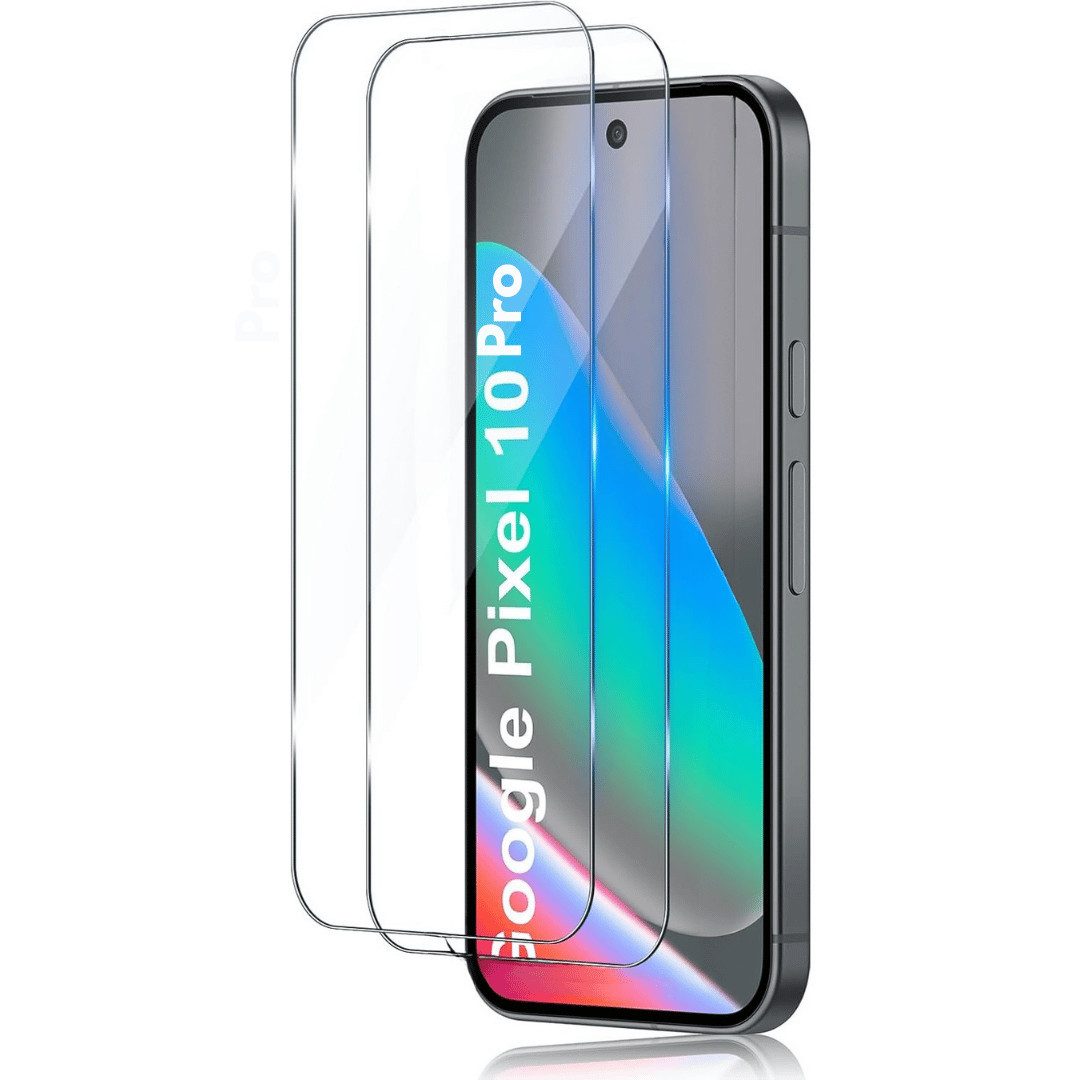 SmartUP Displayschutzglas 2X Schutzglas für Google Pixel 10 Pro Display Panzerfolie Full Screen für Google Pixel 10 Pro, 2 Stück, Rundumschutz, passgenaue Verarbeitung
