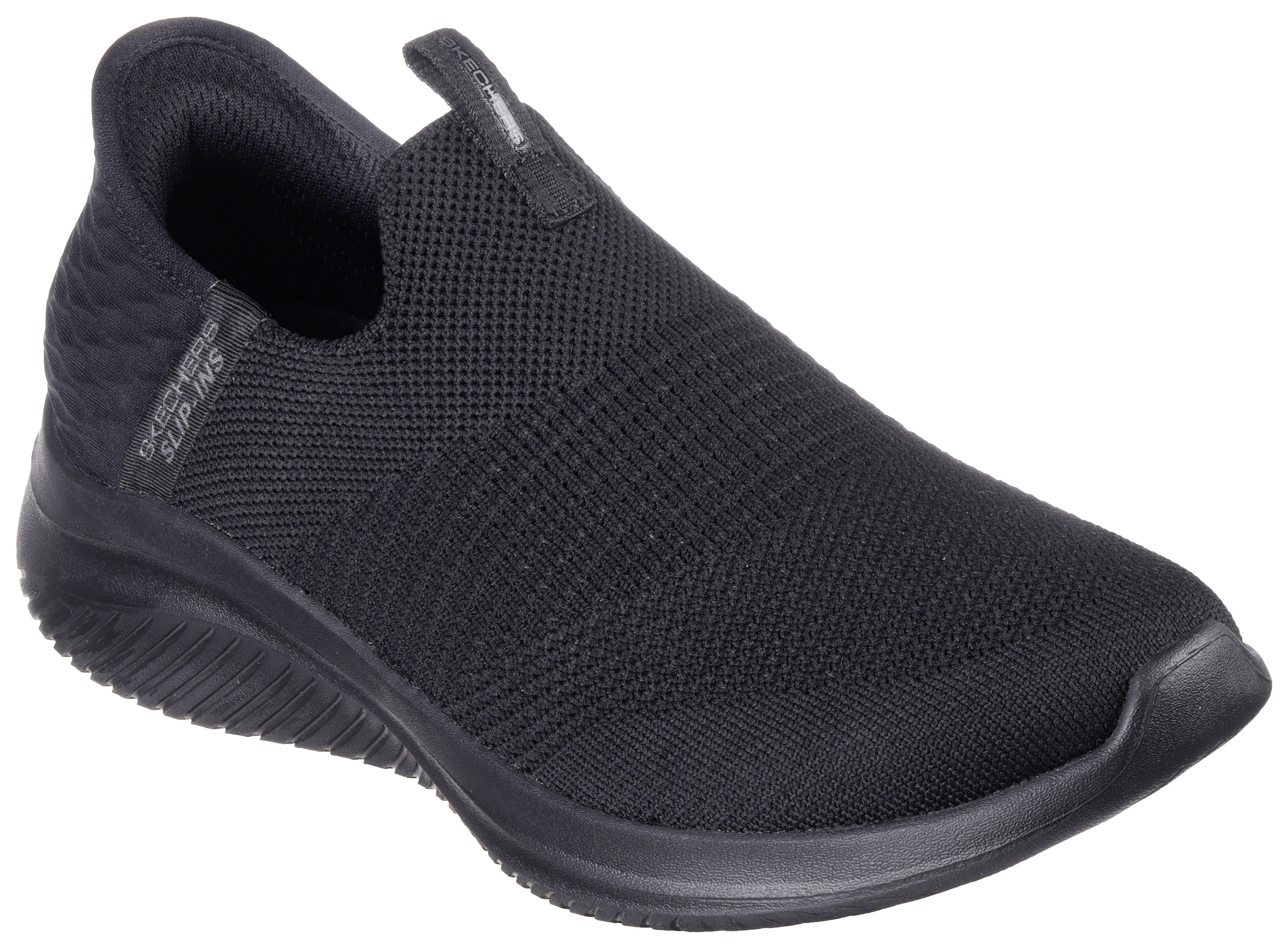 Skechers ULTRA FLEX 3.0-COZY STREAK Slip-On Sneaker mit Slip-Ins für einen leichten Einstieg schwarz