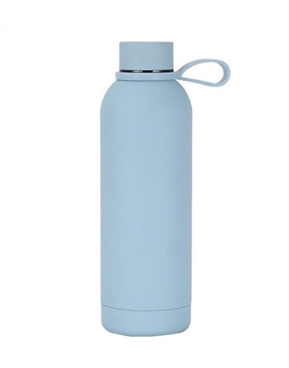 Rouemi Isolierflasche Thermobecher,500ml Trinkflasche,Heiß- und Kaltgetränke Isolierung, 12h heiß/24h kalt Blau