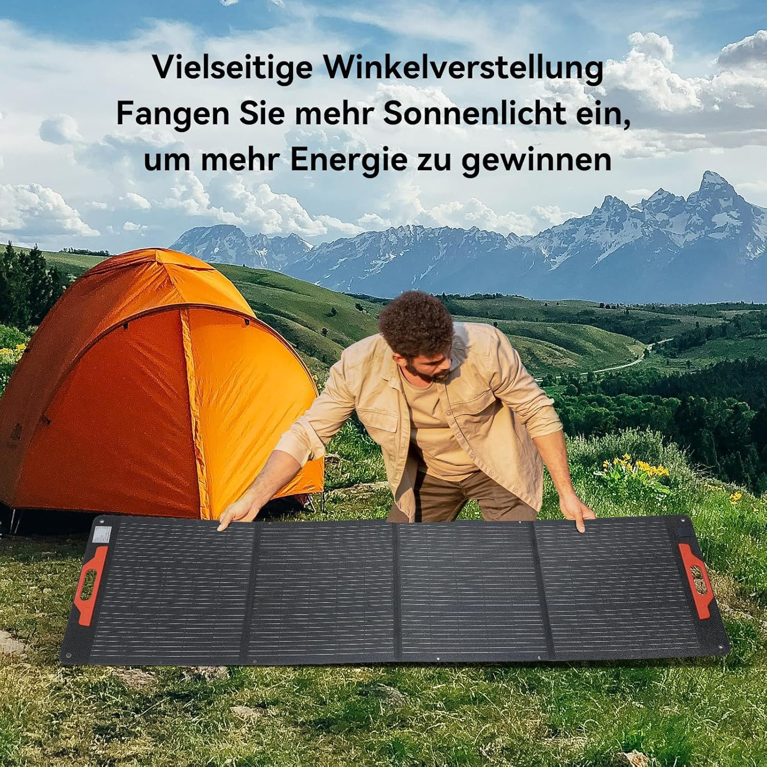 OSCAL Solarmodul Solarpanel 200W/400W 23% Monokristallines,wasserdichtes Solarladegerät, (1-St), Solar Ladegerät für Powerstastion