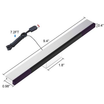GelldG Sensor Sensorleiste für Wii, Ersatz kabelgebundene Infrarot-Ray-Sensorleiste