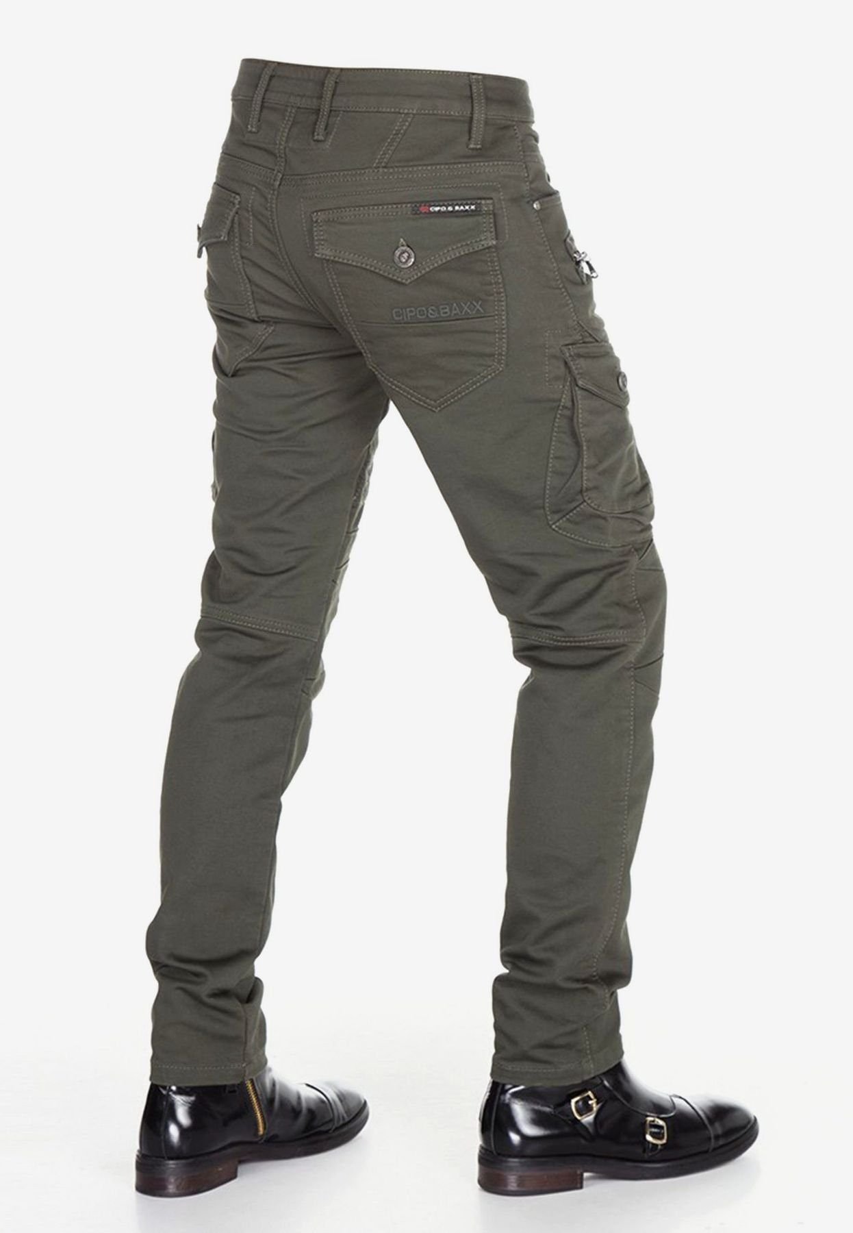 Cipo & Baxx Cargohose CD424 Khaki