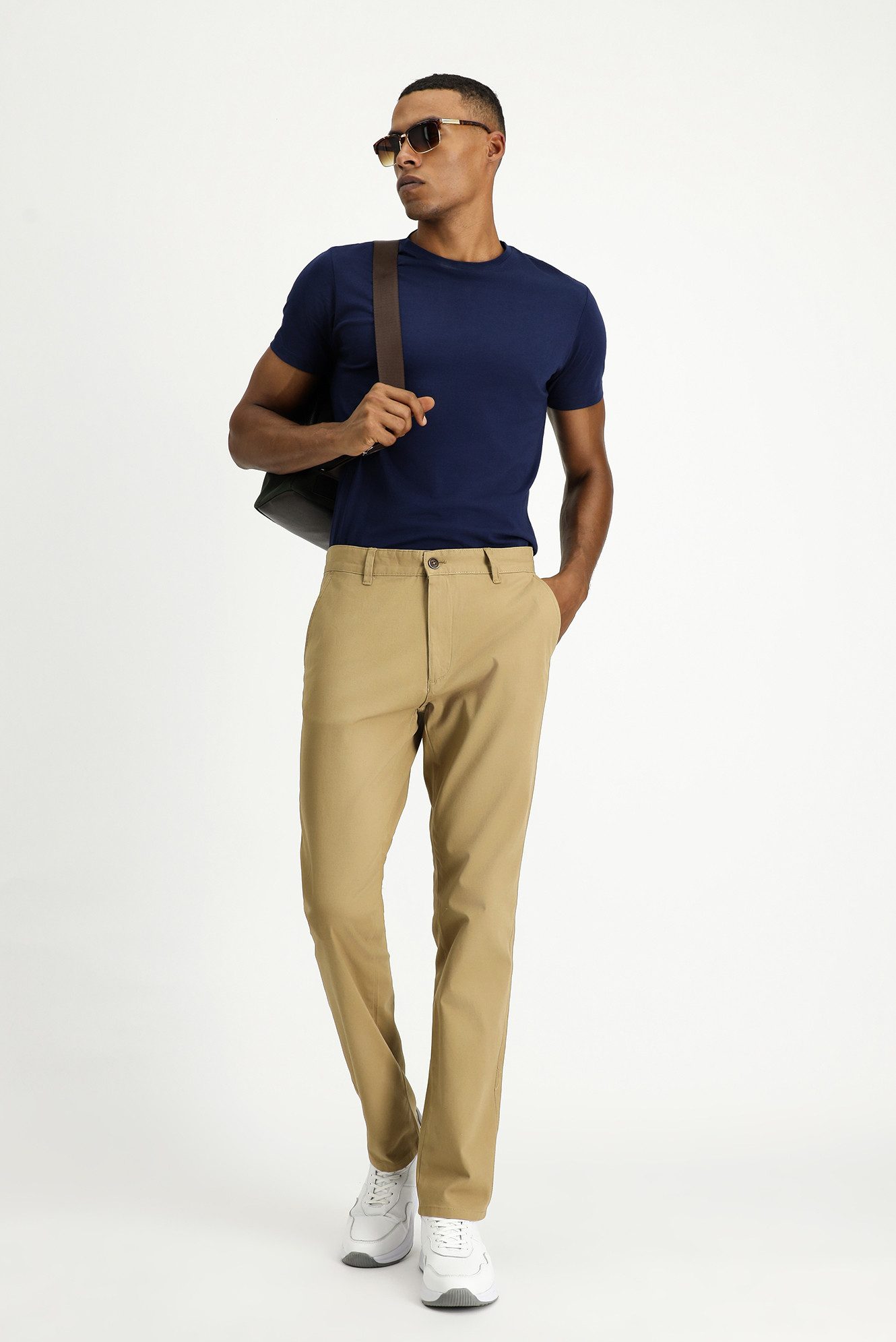 KIGILI Chinohose Regular Fit Chino-Herrenhose mit günstig online kaufen