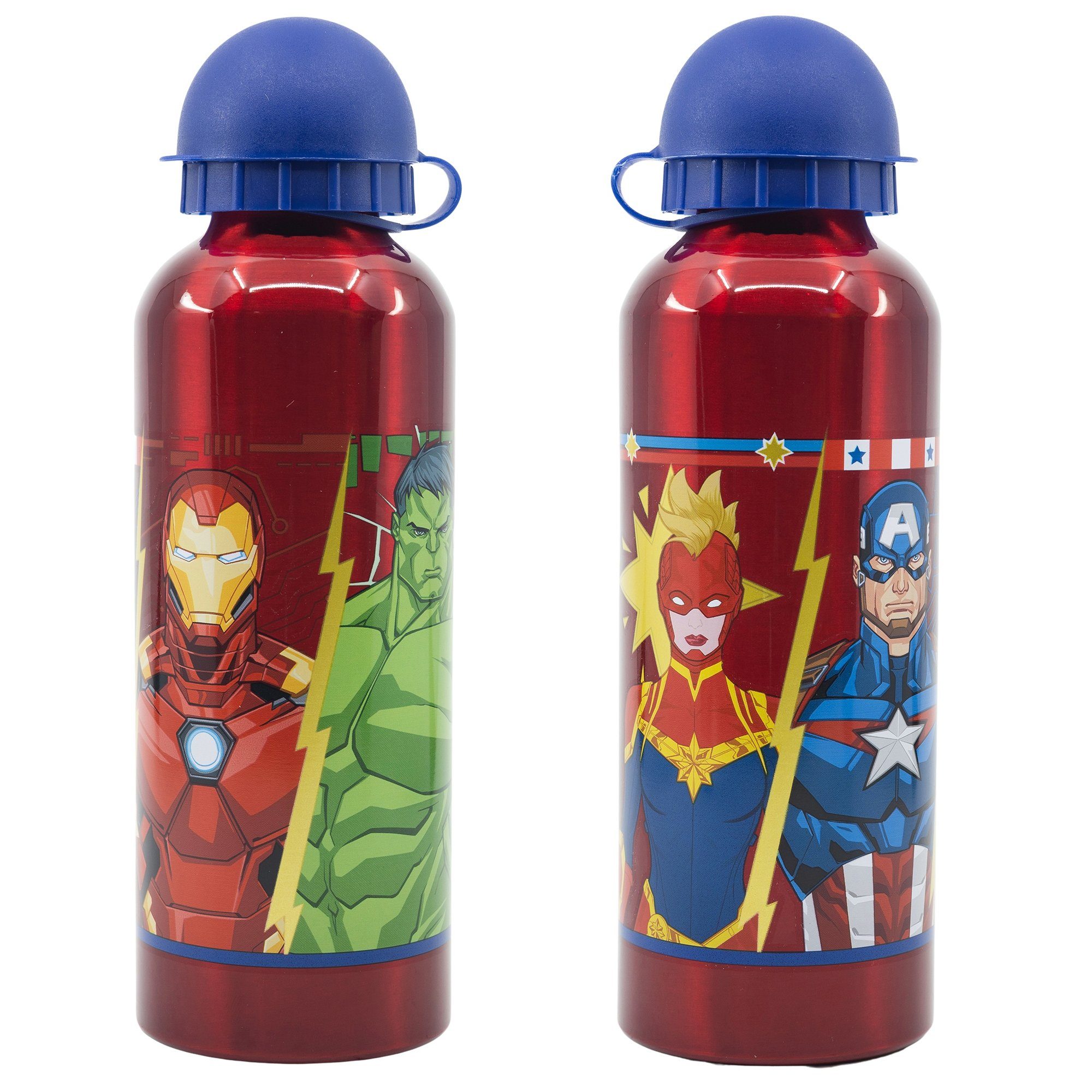 MARVEL Trinkflasche Marvel Avengers Sport Aluminium Wasserflasche Flasche 530 ml