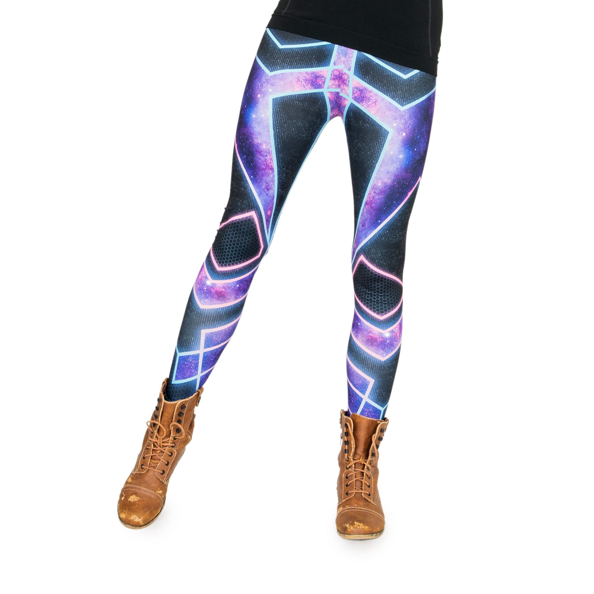 cosey Leggings Neon Line Leggings, 2 Größen (XS–S & M–L) (34/XS bis 36/S) Cyber Pants