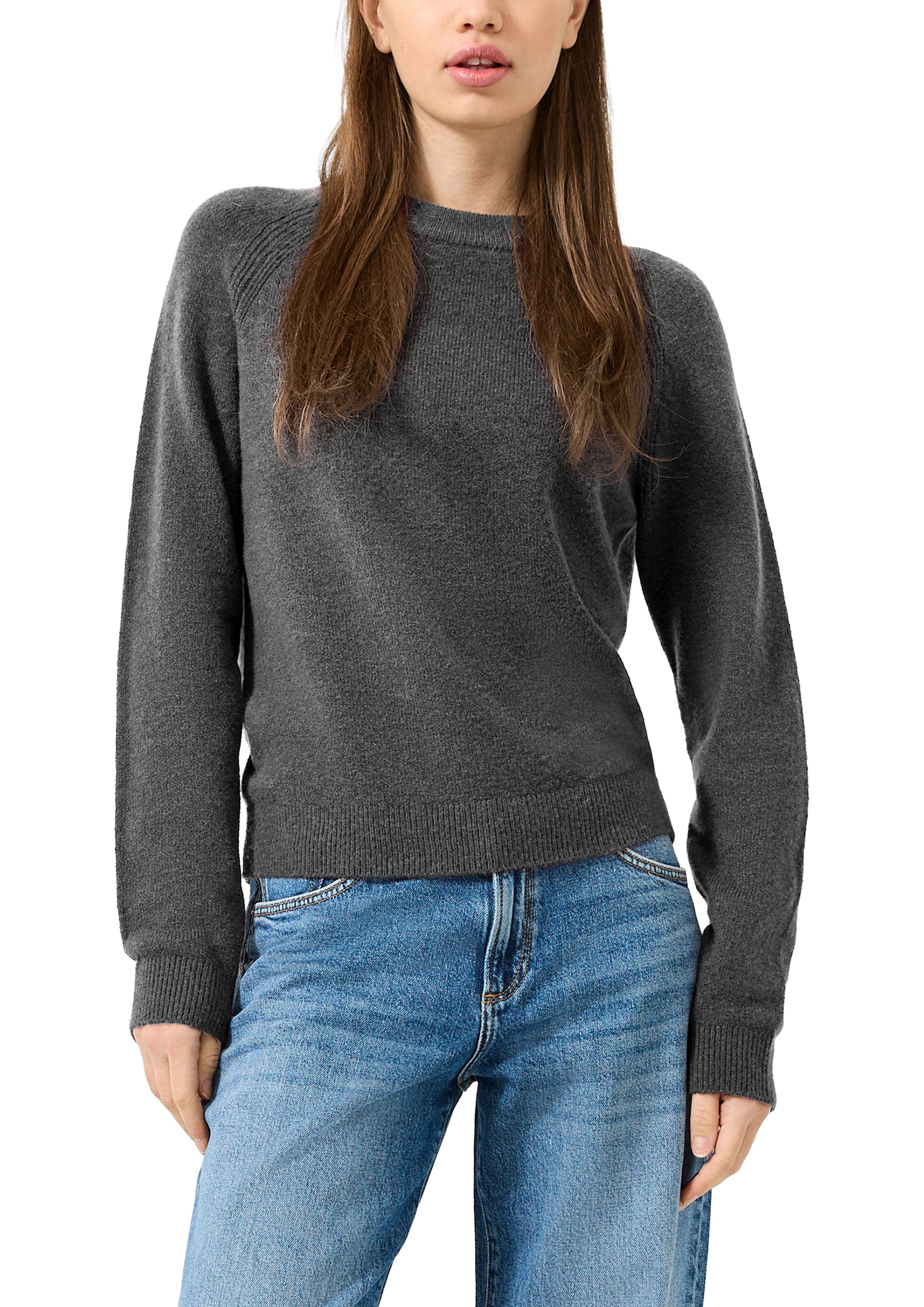 QS Strickpullover Winterpullover mit Stretch