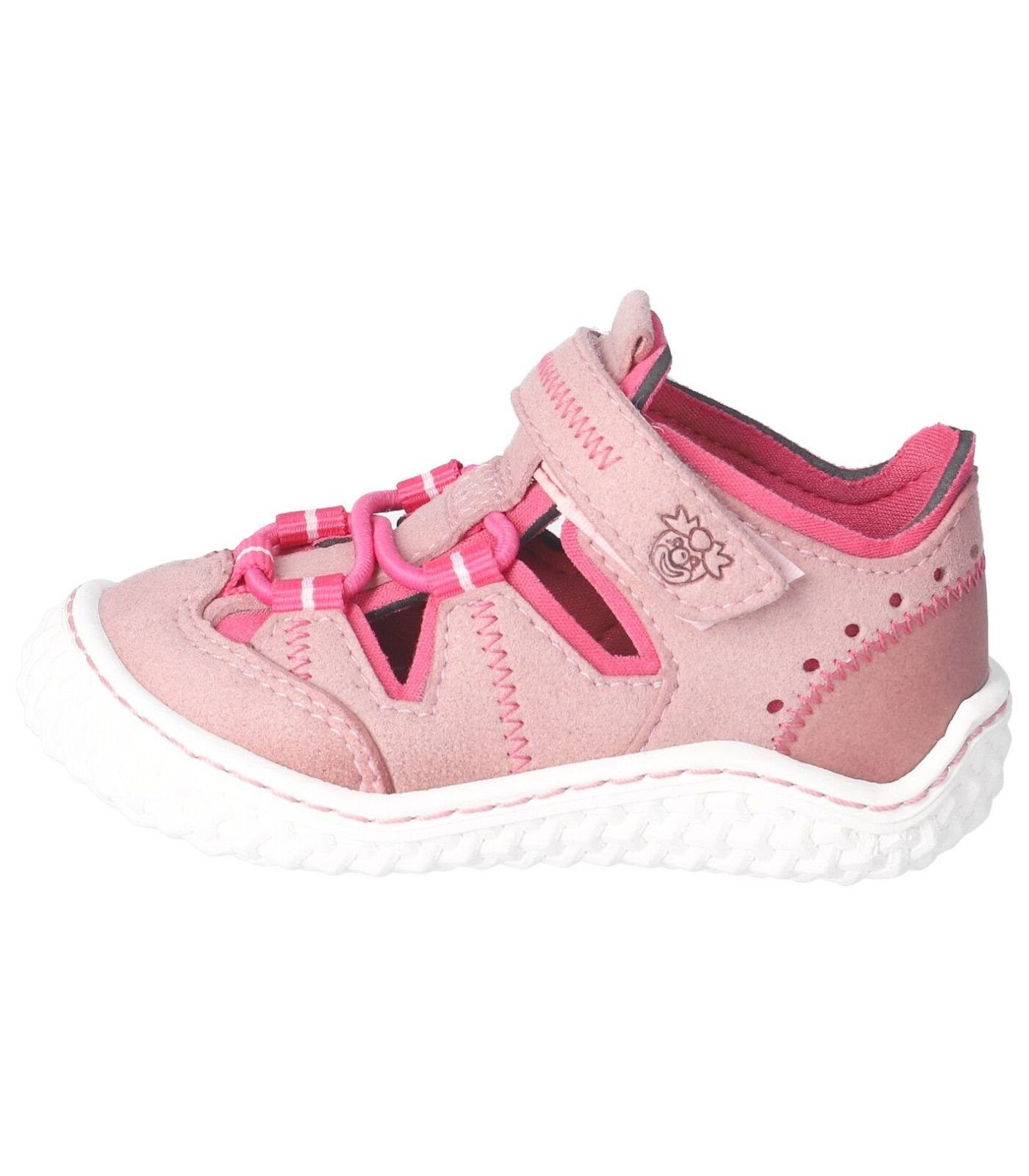 Halbschuhe Pink Klettschuh Pepino Lederimitat/Textil