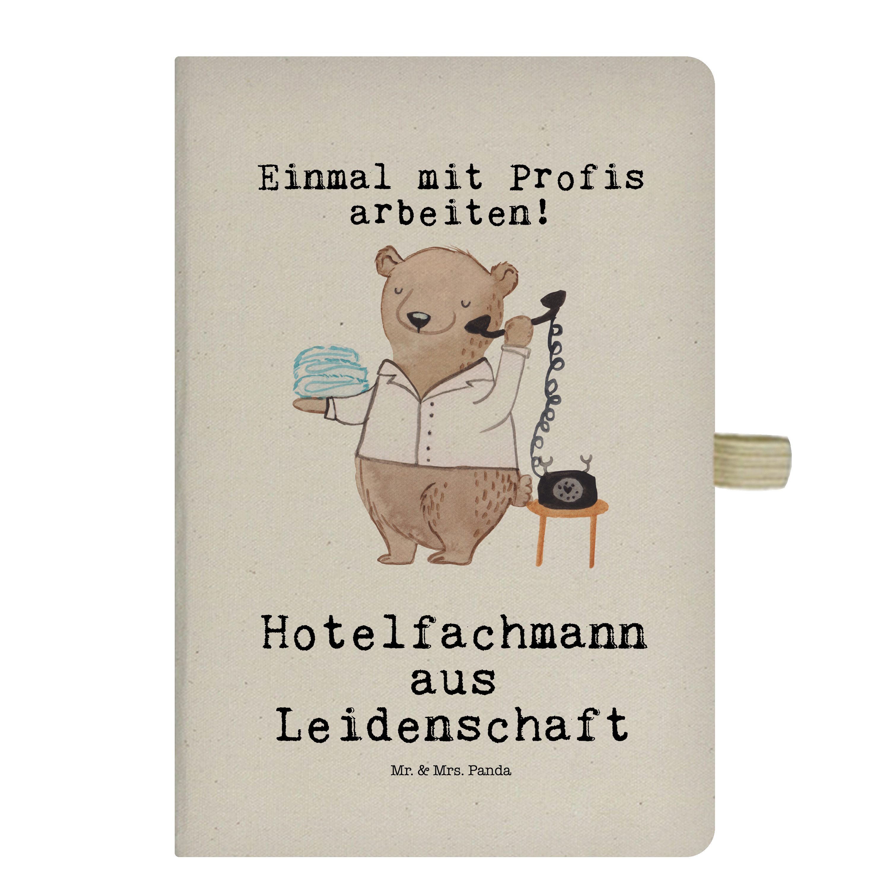 Mr. & Mrs. Panda Transparent & Tagebuch, - Panda Geschenk, - Leidenschaft Ho Mr. Mrs. Notizbuch Hotelfachmann aus