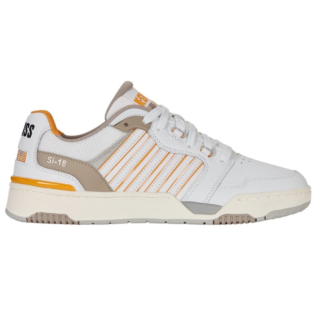 K-Swiss Si-18 Rival (Leder) weiss/taupe/orange Herren Sneaker günstig online kaufen