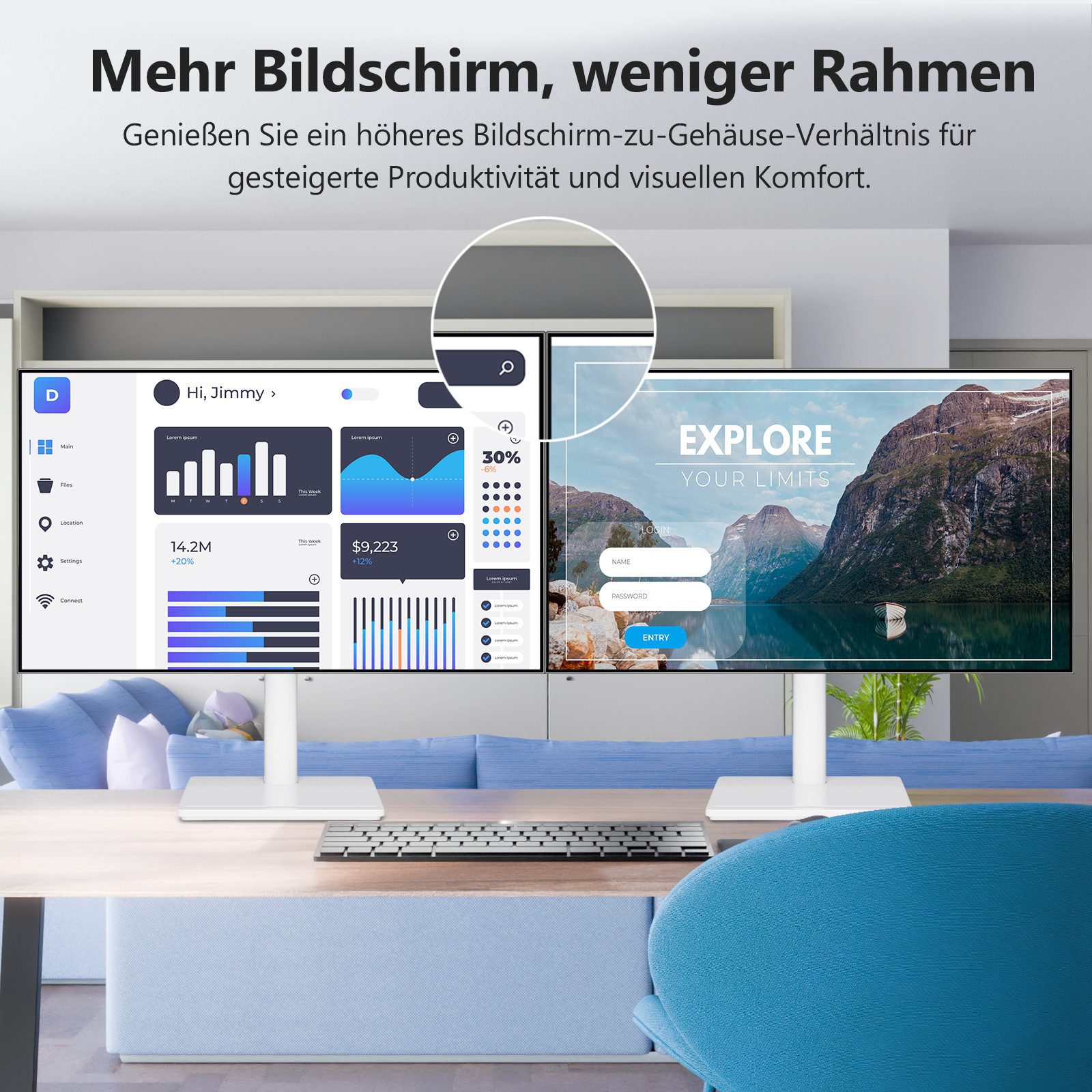 Z-EDGE 27‑Zoll 4K‑IPS‑Monitor mit 60 Hz & FreeSync‑Unterstützung Gaming-Monitor (68,58 cm/27 ", 3840 × 2160 px, 4K UHD, 14 ms Reaktionszeit, 60 Hz, IPS, Gaming‑ und Büromonitor mit HDR‑Funktion & VESA‑Kompatibilität)