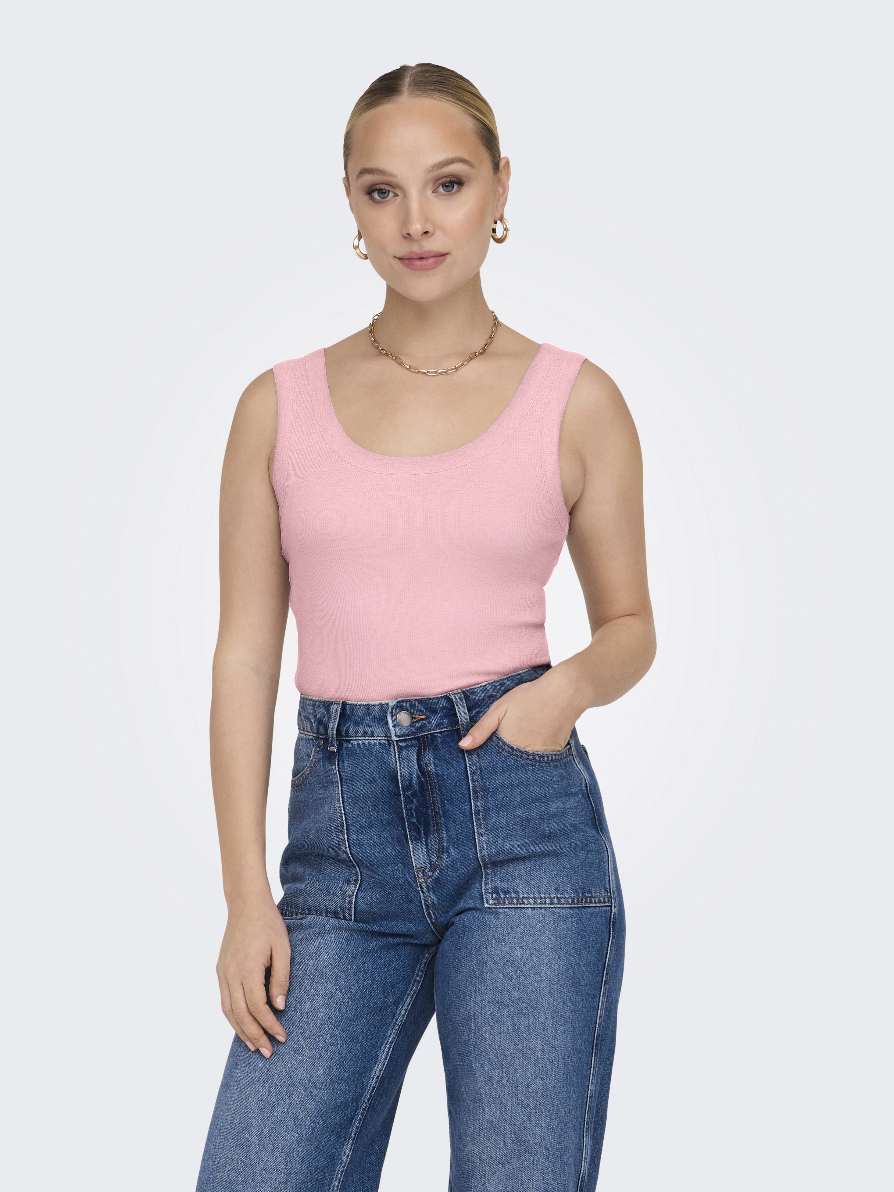 ONLY Tanktop ONLEASY S/L TANK TOP JRS Baumwollmischung günstig online kaufen
