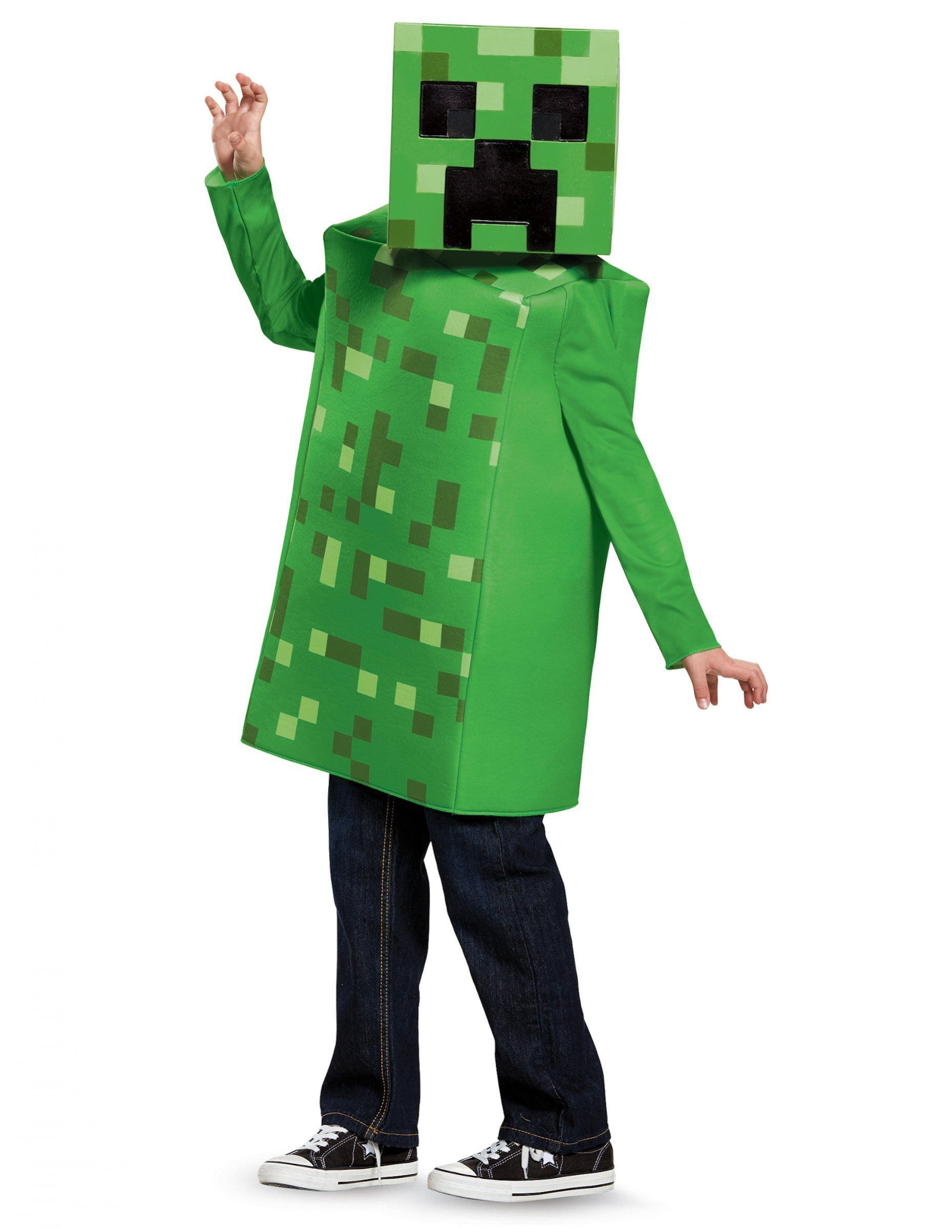 Disguise Kostüm Creeper-Kostüm für Kinder Minecraft grün-schwarz