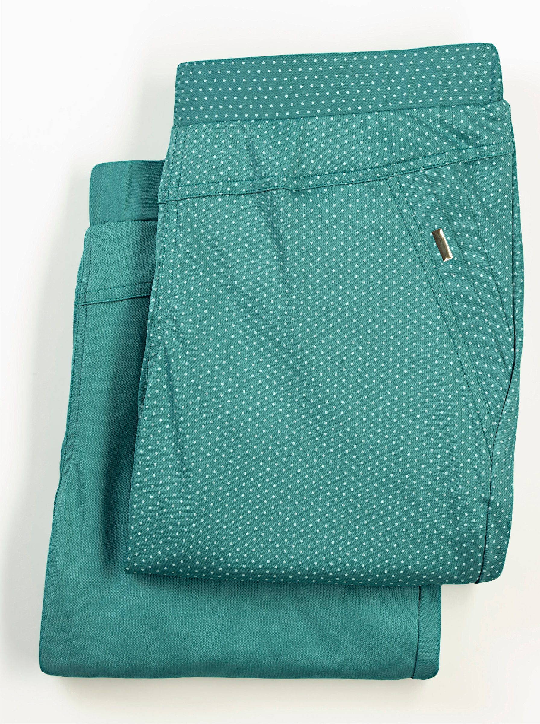 smaragd Shorts WEIDEN + smaragd-getupft WITT