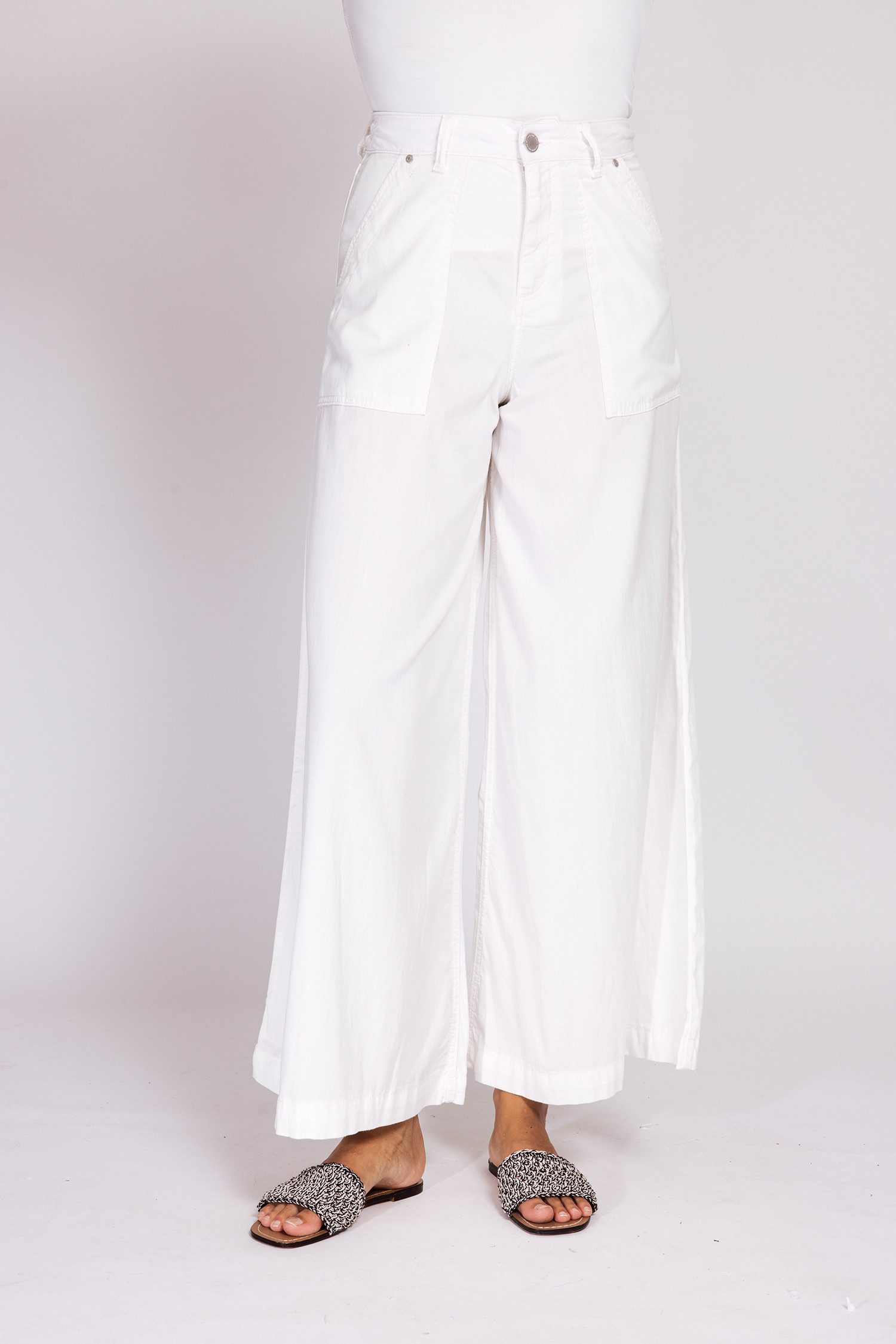 Zhrill Culotte CHATTI extra weiter Jeans-Style, normale Passform, mit Gürtelschlaufen