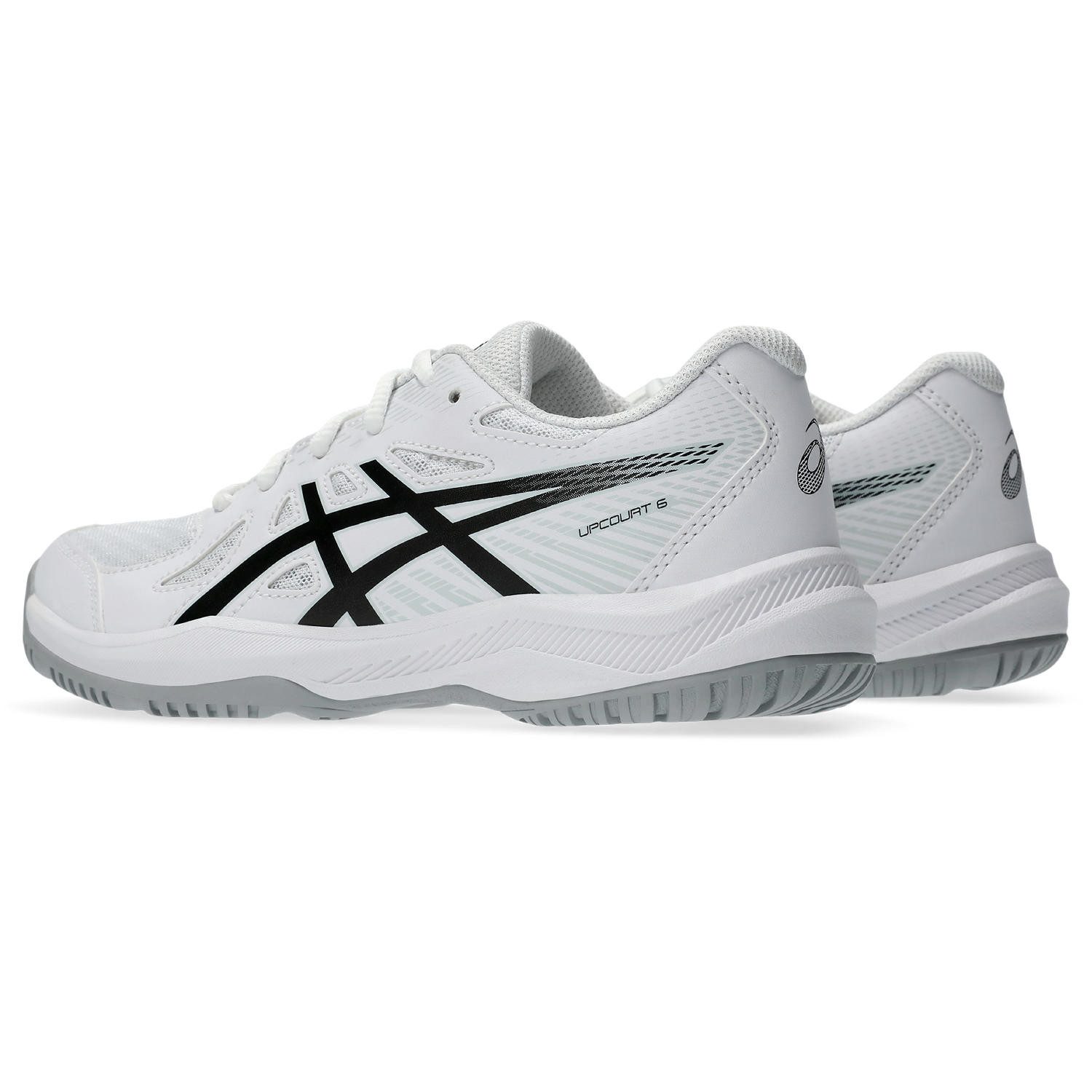 Asics UPCOURT 6 GS Hallenschuh geeignet für Handball&Volleyball, Indoorschuh, nicht abfärbende Sohle