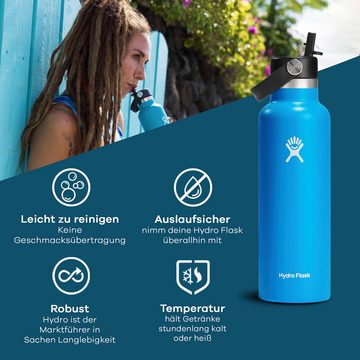 Hydro Flask Trinkflasche STANDARD FLEX STRAW CAP, doppelte TempShield®-Isolierung