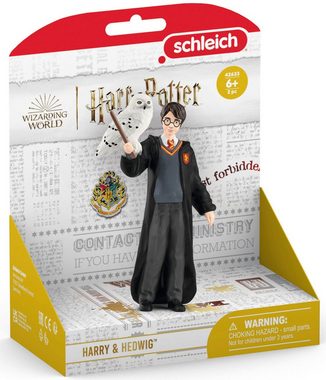 Schleich® Spielfigur WIZARDING WORLD, Harry Potter™, Harry Potter™ & Hedwig™ (42633), Made in Europe