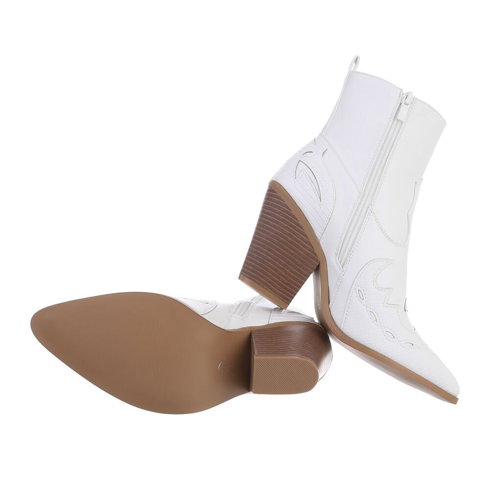 Ital-Design Damen Cowboyboots Western Westernstiefelette Blockabsatz günstig online kaufen