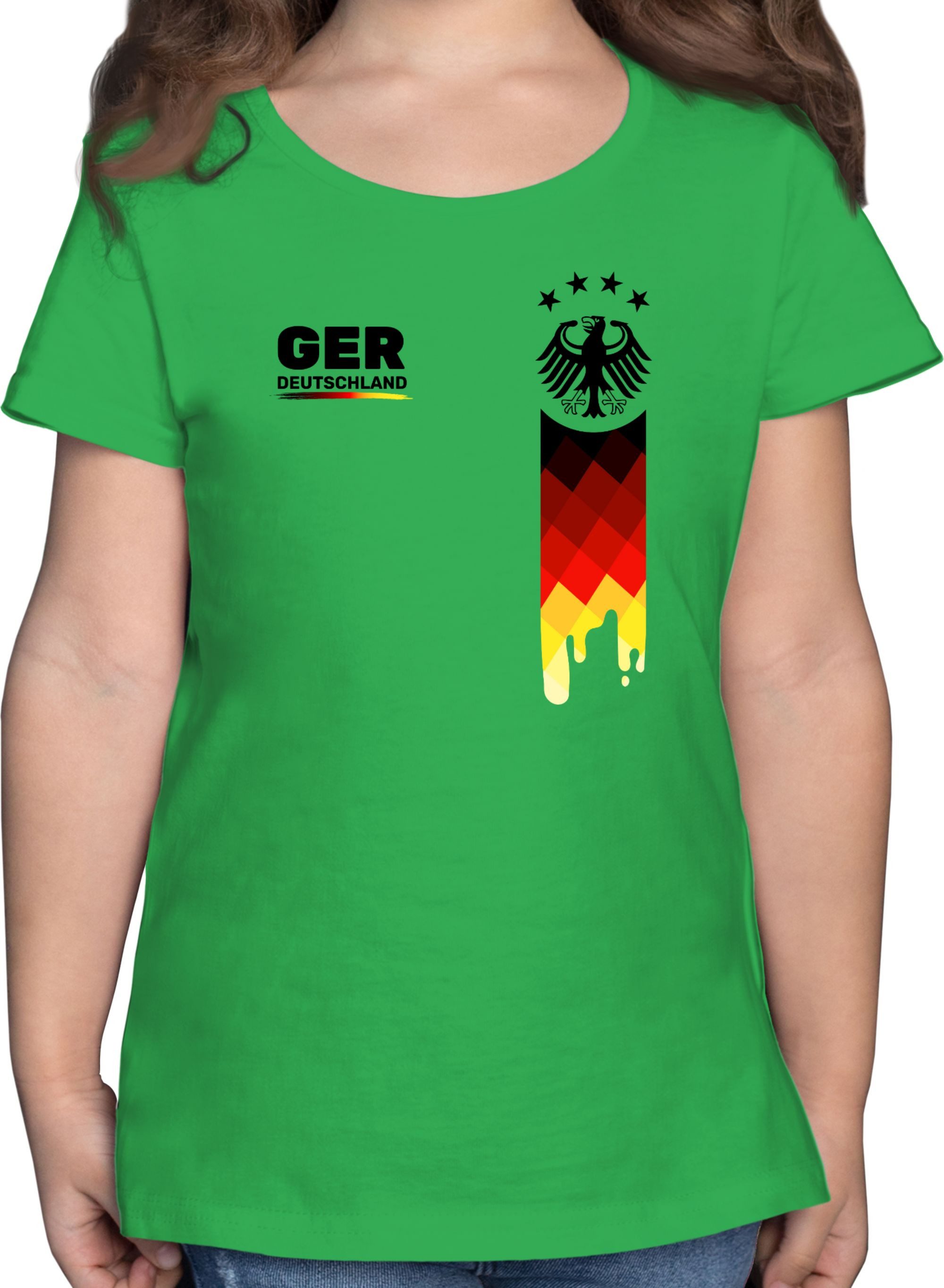 T-Shirt Deutschland Trikot, GER Fanartikel mit Deutschland Flagge
