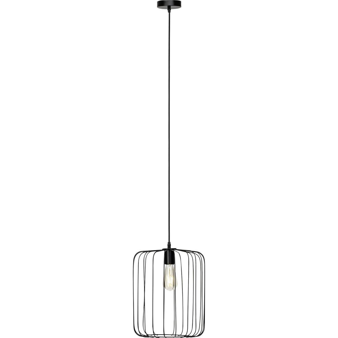 Brilliant Pendelleuchte Lampe A60, E27, 1x Pendelleuchte Flavian geei 60W, matt Flavian, schwarz 32cm