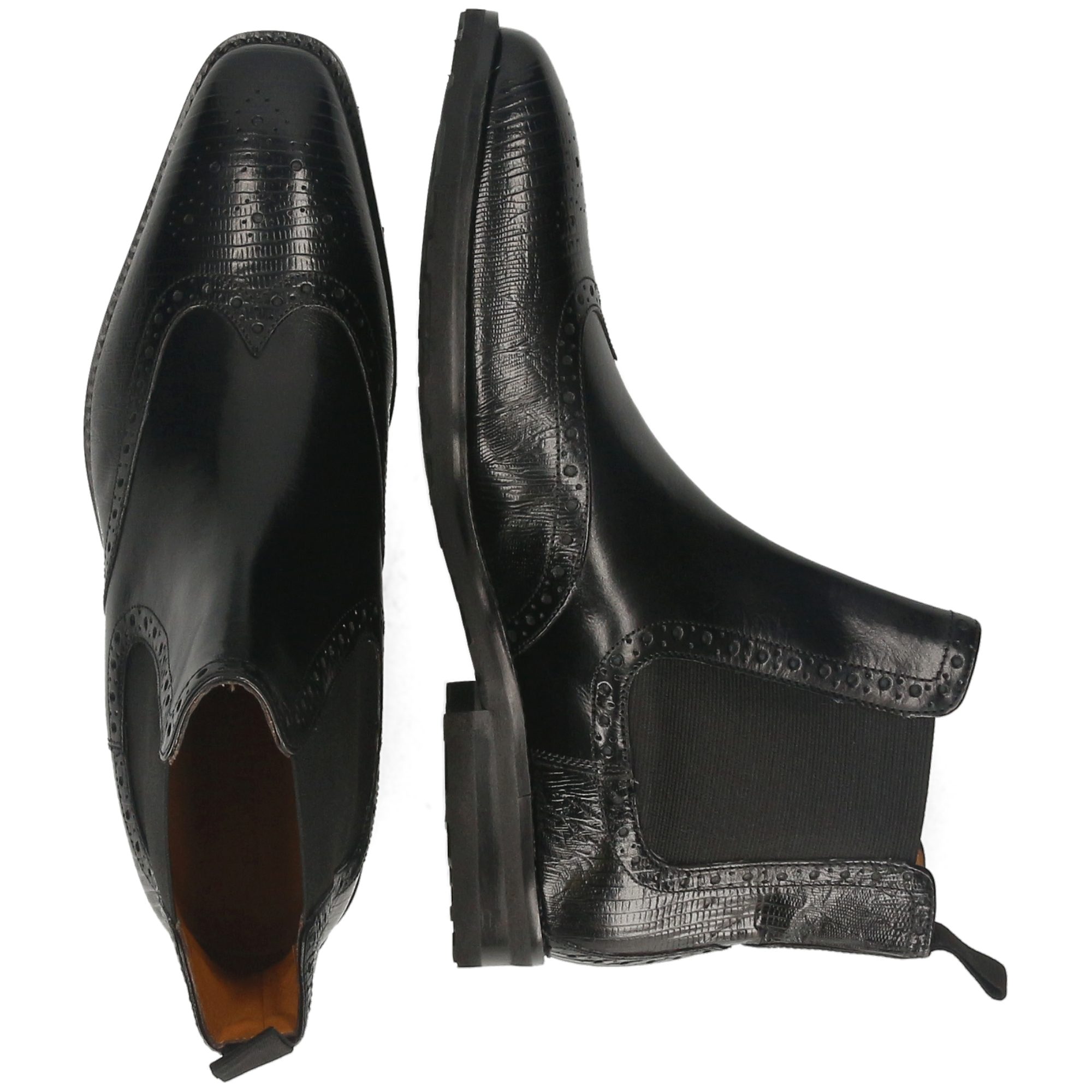 Melvin & Hamilton Flynn 2 Leder-Stiefeletten für Herren Stiefelette Flache Absätze, Echtes Leder, Vegetabile Gerbung