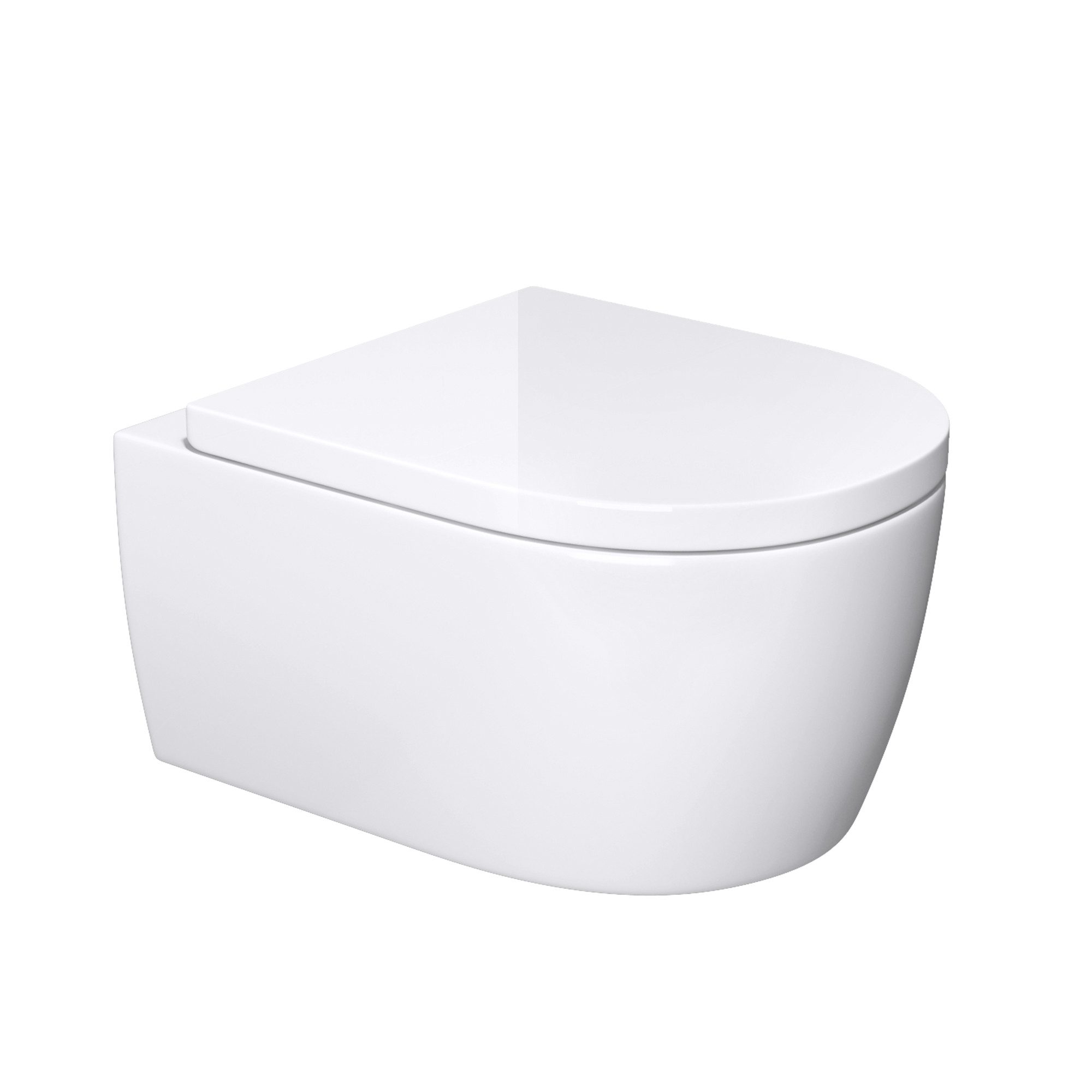 Mai & Mai Tiefspül-WC Hänge-WC Keramik spülrandloses-WC Wandmontage inkl. S günstig online kaufen