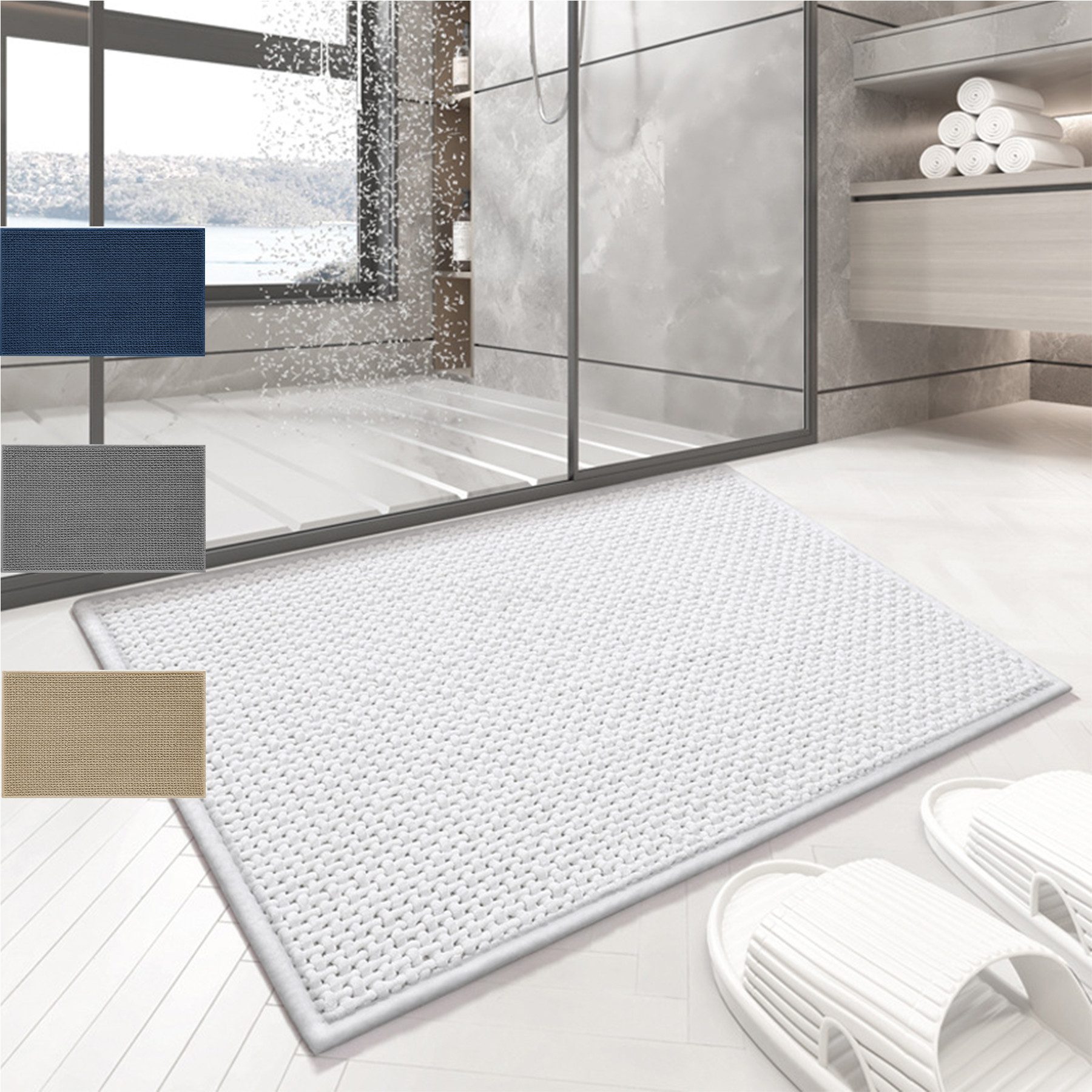 Mutig Badematte Badematte 50×80cm,Weiche Badteppich,Stark Saugfähig,rutschf günstig online kaufen