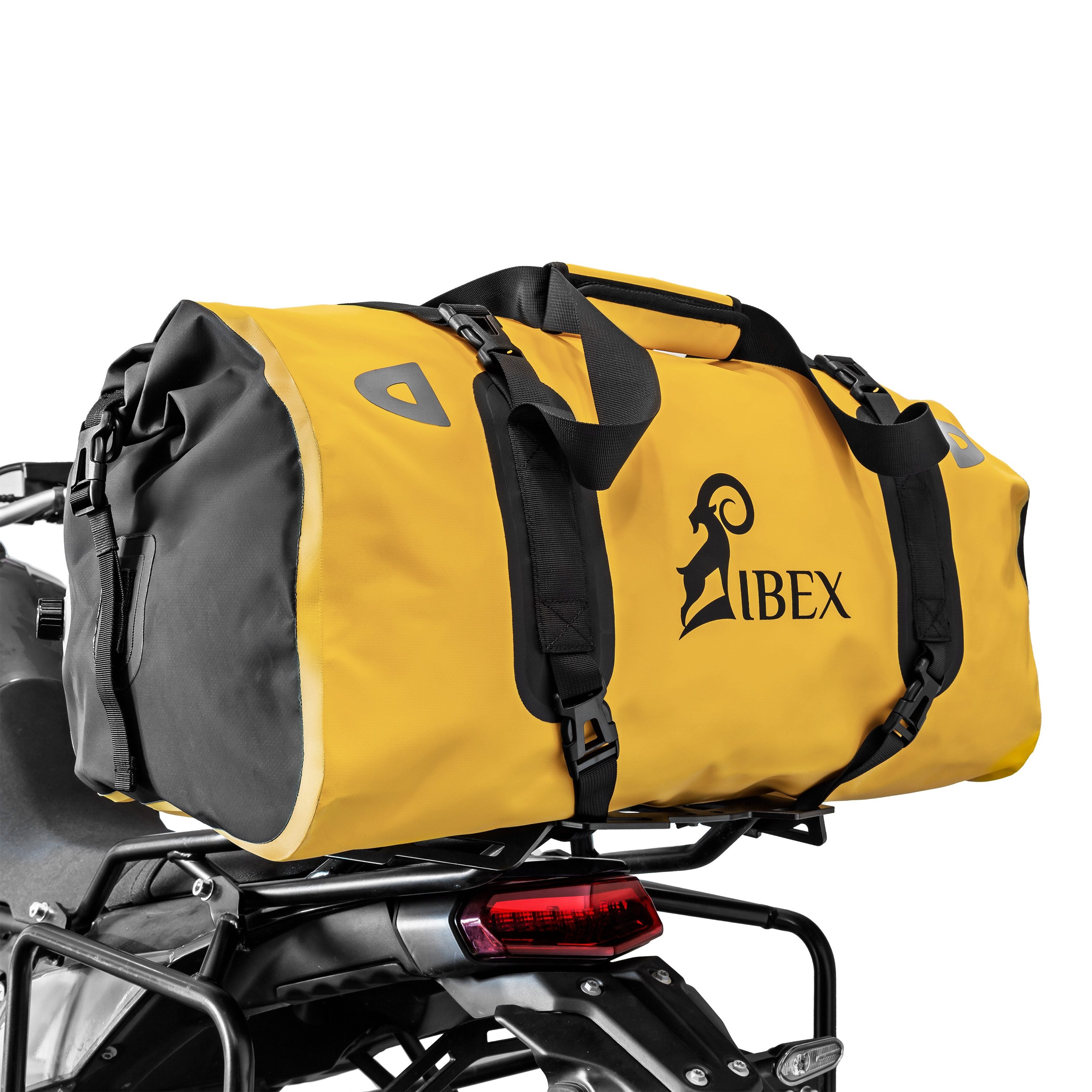 Gepäckträgertasche ZIEGER Gepäckbrücke kompatibel mit Yamaha Ténéré 700 schwarz mit Schno