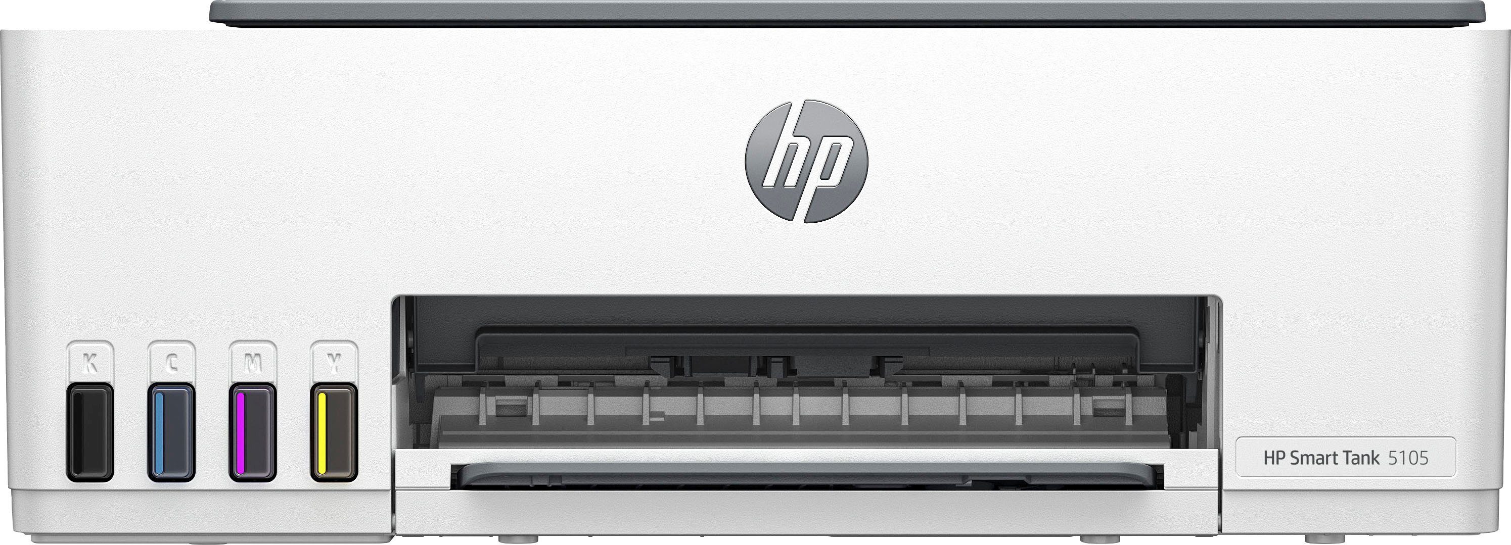 HP Smart kompatibel) Multifunktionsdrucker, HP Instant WLAN (Wi-Fi), Ink (Bluetooth, Tank 5105