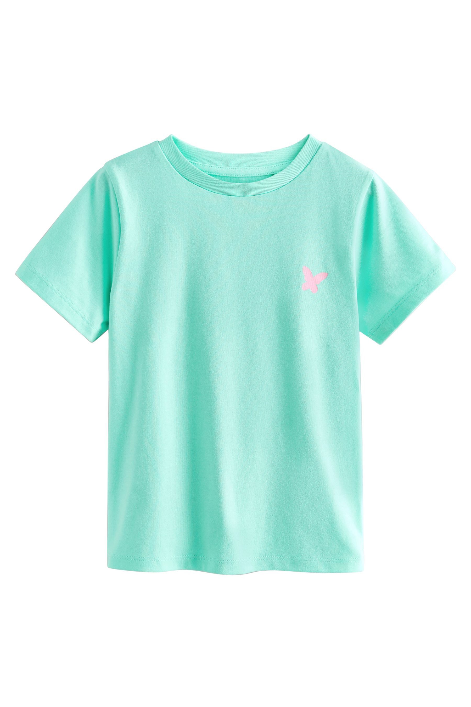 Next T-Shirt Einfarbige T-Shirts in Pastelltönen, 7er-Pack (7-tlg) – Bild 5 von 5
