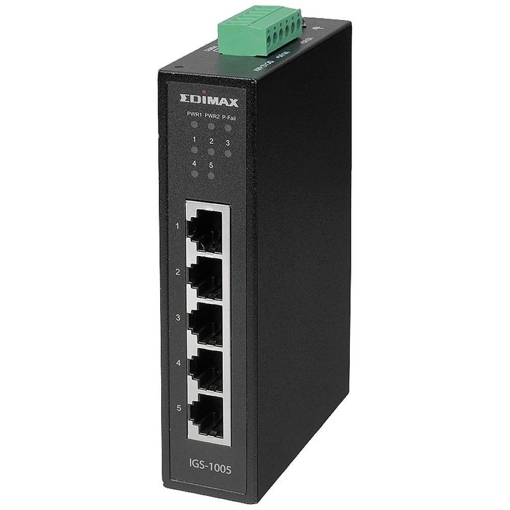 5-Port Industrie Gigabit switch unmanaged IP30, Netzwerk-Switch Edimax