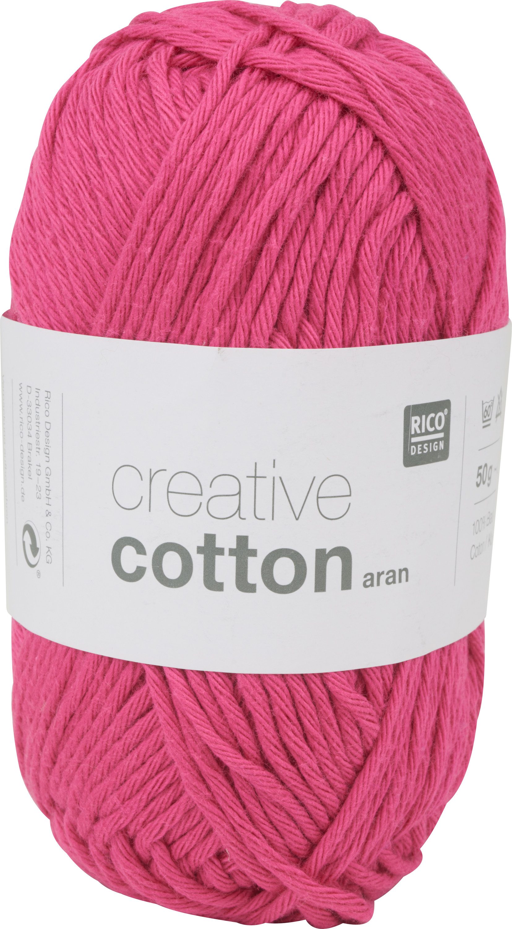 Rico Design Creative Cotton aran Häkelwolle, 85 m