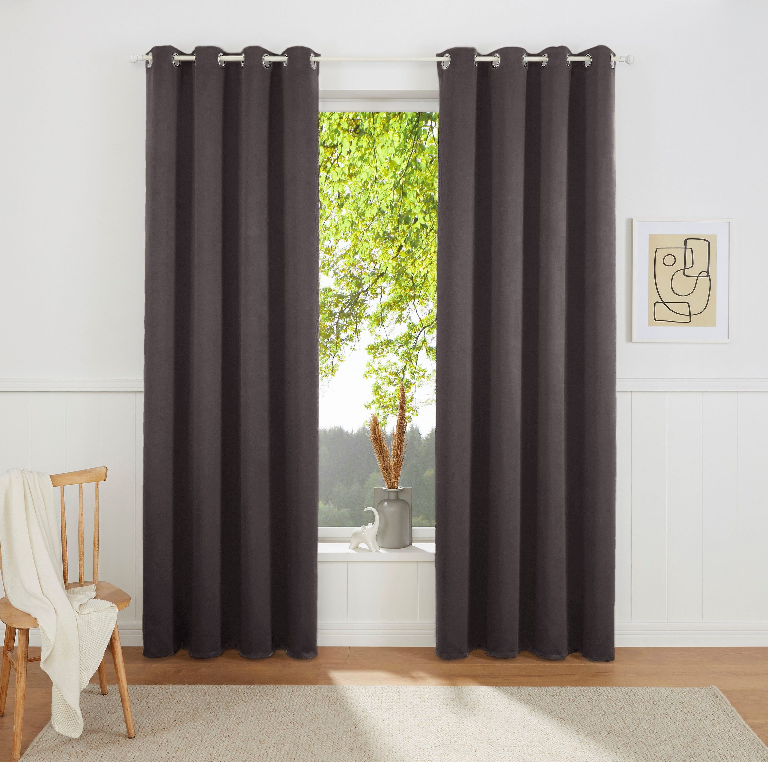 my home Gardine SOLA, Ösen (1 günstig online kaufen