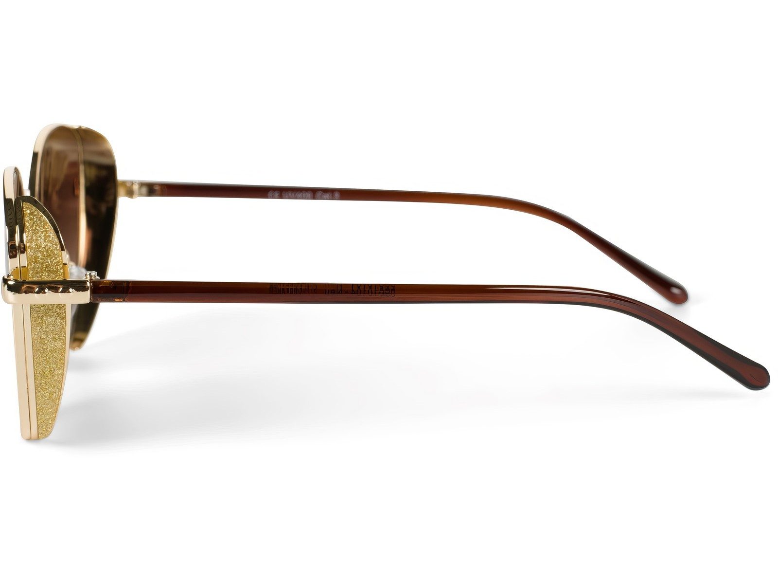 styleBREAKER Sonnenbrille Cateye Sonnenbrille mit Glitzer Side Shield (1-St) Gradient