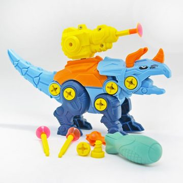 Kögler Actionfigur DIY Robo-Dino im Ei Triceratops mit Katapult Dinosaurier