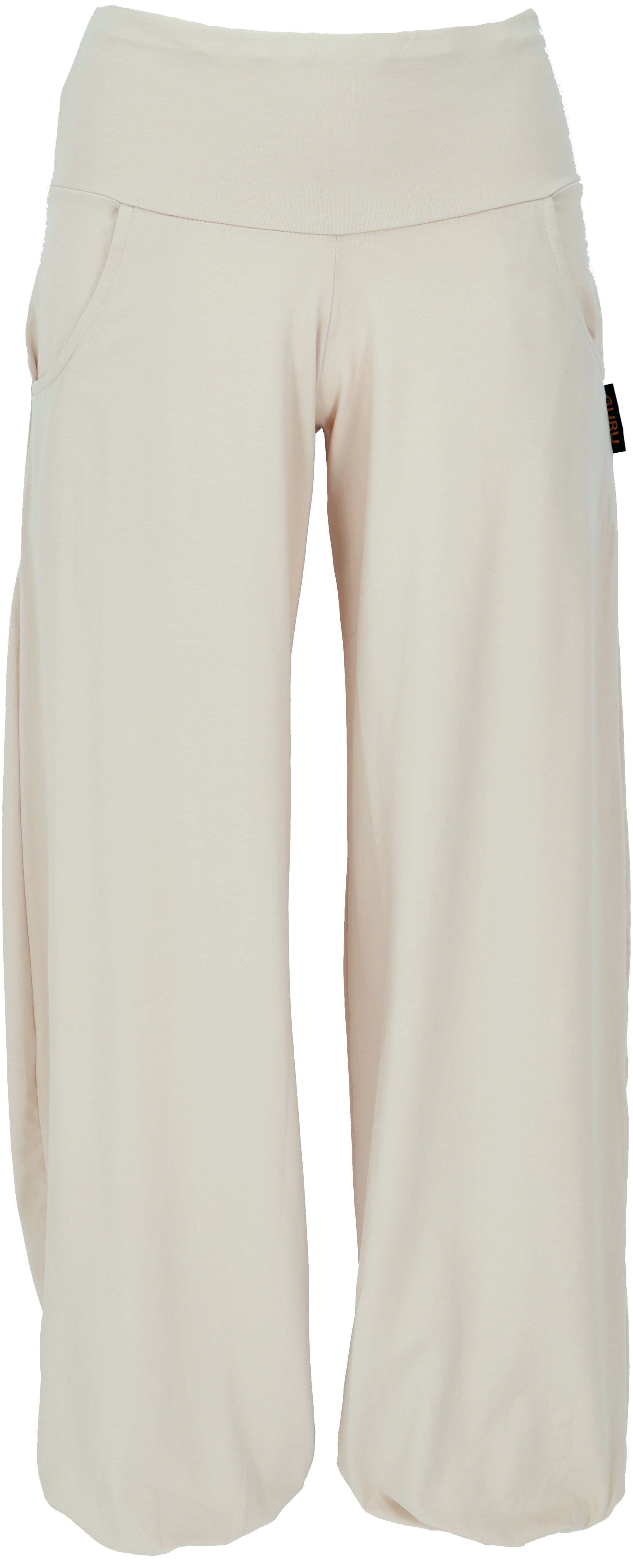 Guru-Shop Relaxhose Yogahose aus Bio-Baumwolle, Pluderhose günstig online kaufen