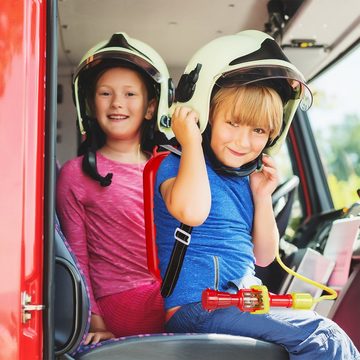 relaxdays Wasserpistole Feuerwehr Wasserspritze Kinder