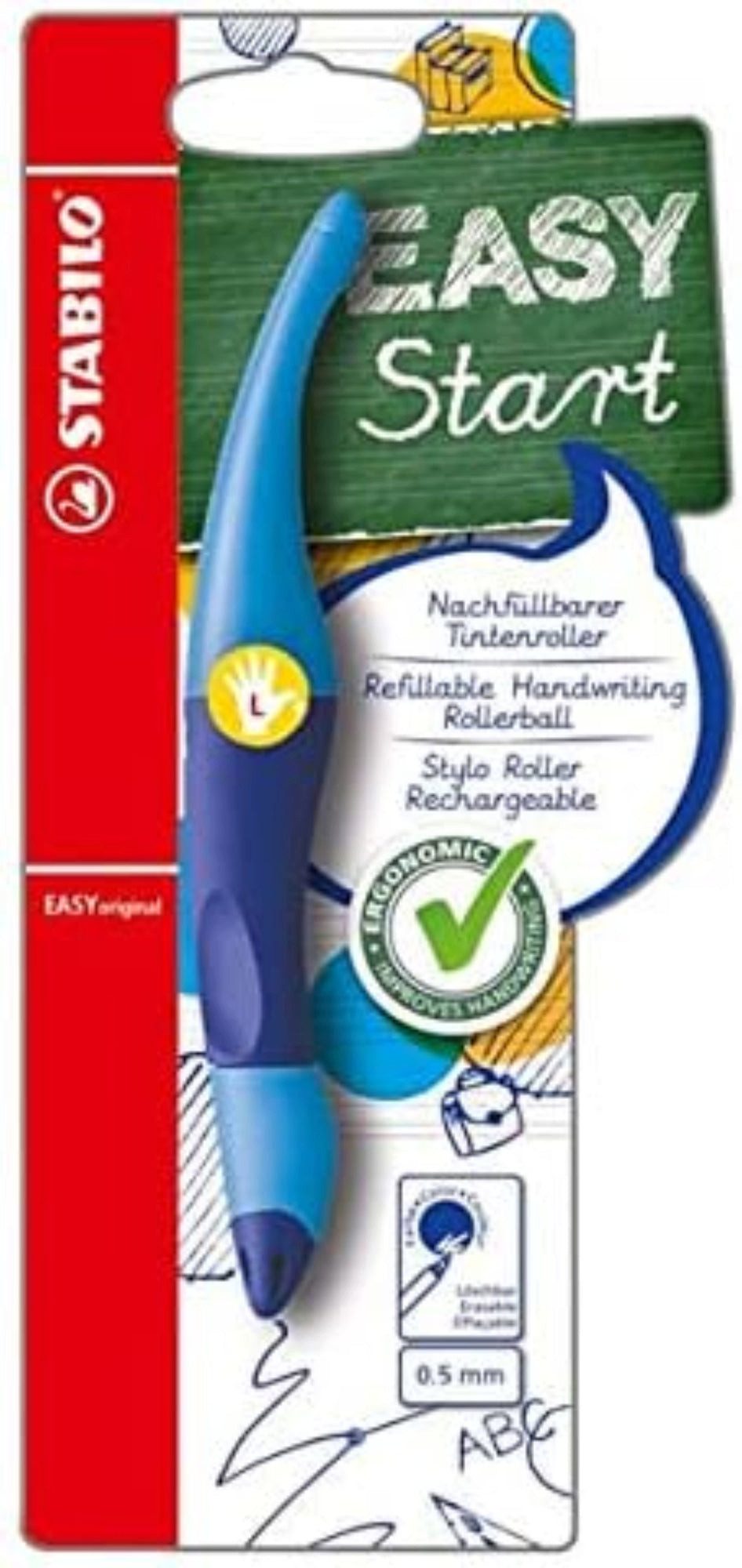 STABILO Tintenroller STABILO EASYoriginal Tintenroller – Linkshänder, blau
