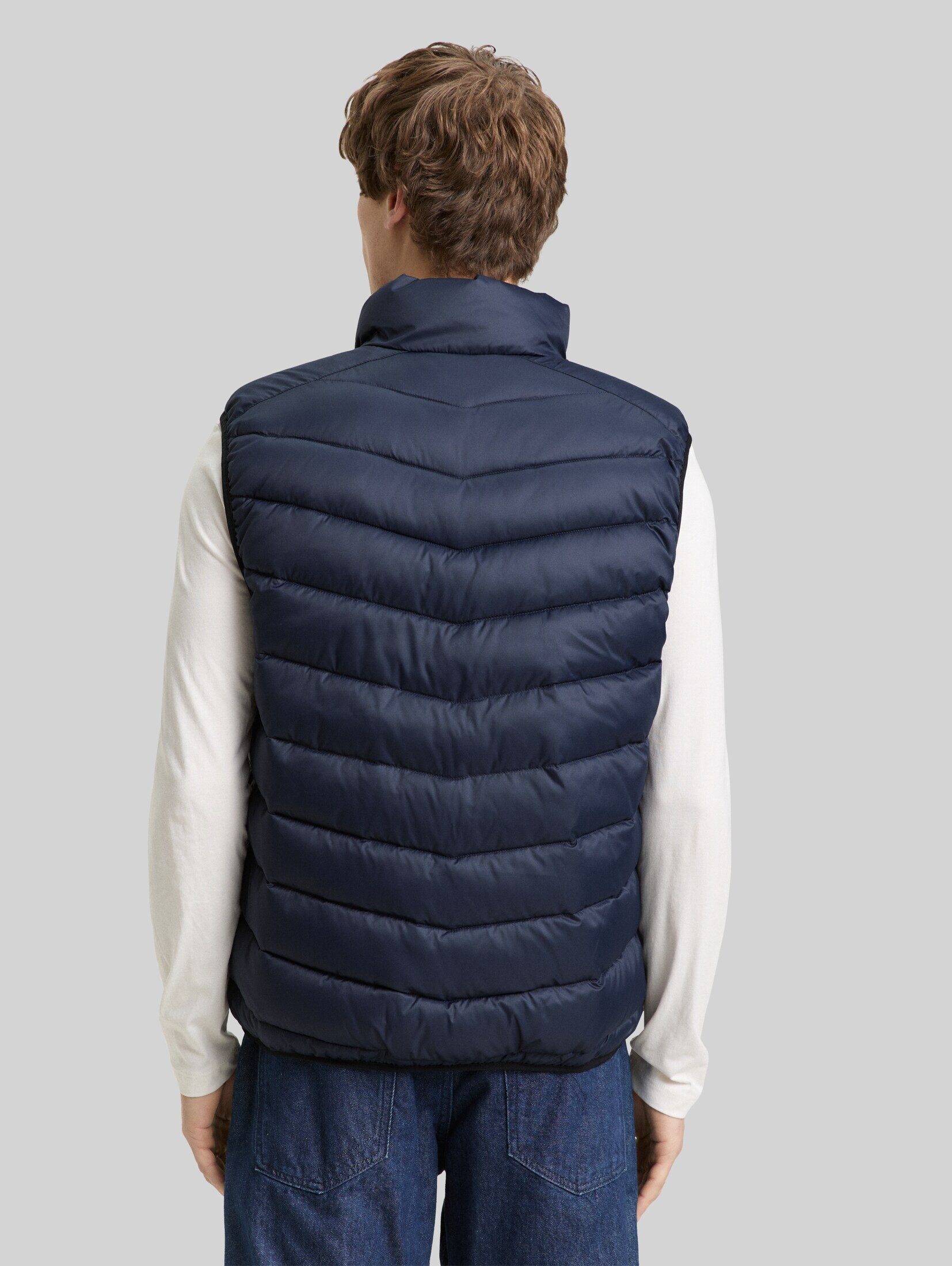 TOM TAILOR Denim Steppweste Jacken Lightweight Steppweste mit Stehkragen