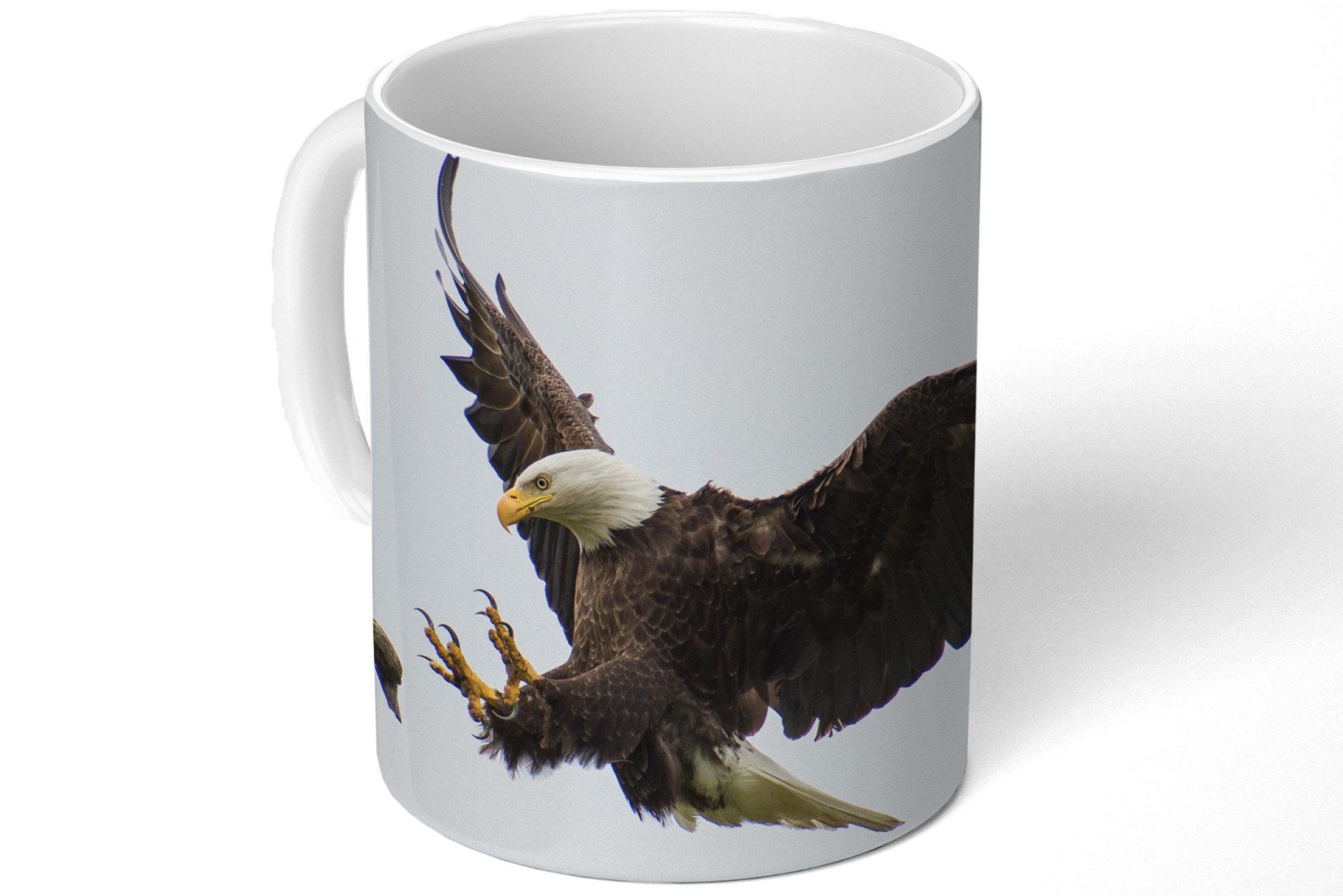 MuchoWow Tasse Amerika - Vogel - Weißkopfseeadler, 1-tlg., Keramik, Kaffeetassen, Teetasse, Becher, Kaffeebecher, Geschenk