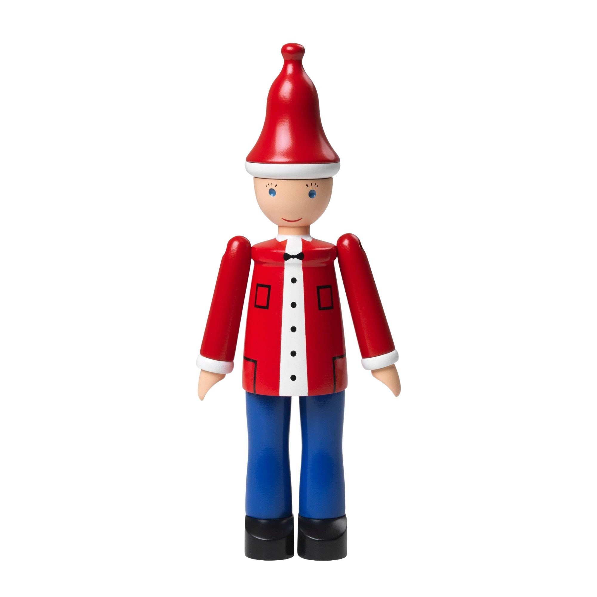 KAY BOJESEN Denmark Dekofigur Kay Bojesen Weihnachtsjunge Ole H17.5 rot/blau/weiss